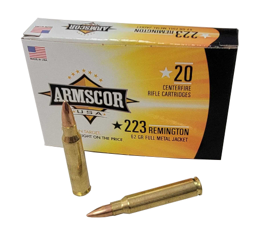 Armscor .223 Remington Full Metal Jacket 62 Grain 20 Rounds