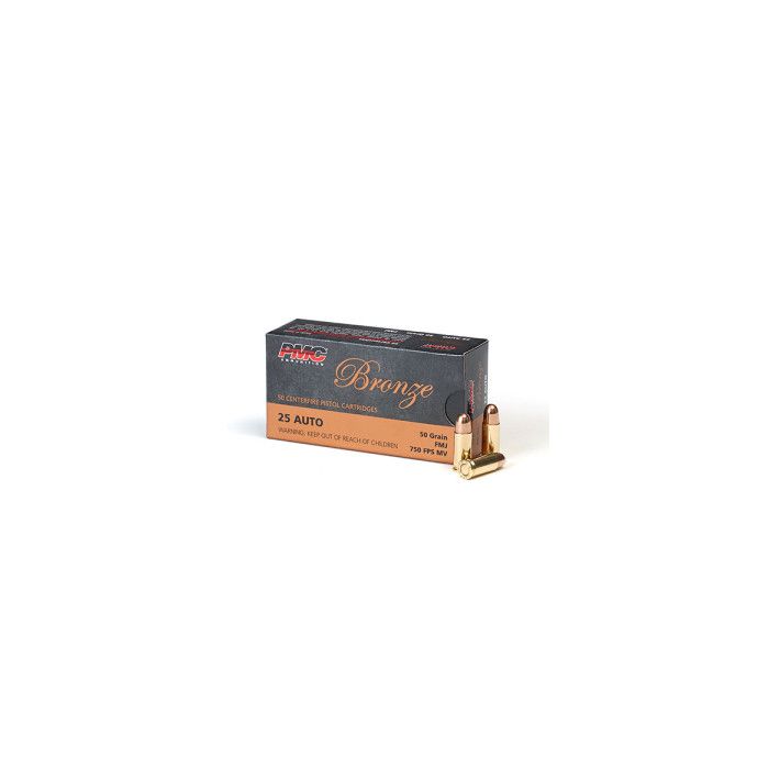 PMC Bronze .25 ACP Full Metal Jacket 50 Grain 1000 Rounds