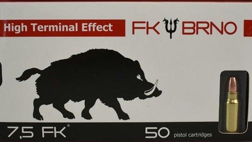 7.5FK cartridge - 95 Grain | Hollow Point Frangible Nose Bullet | 50rd Box