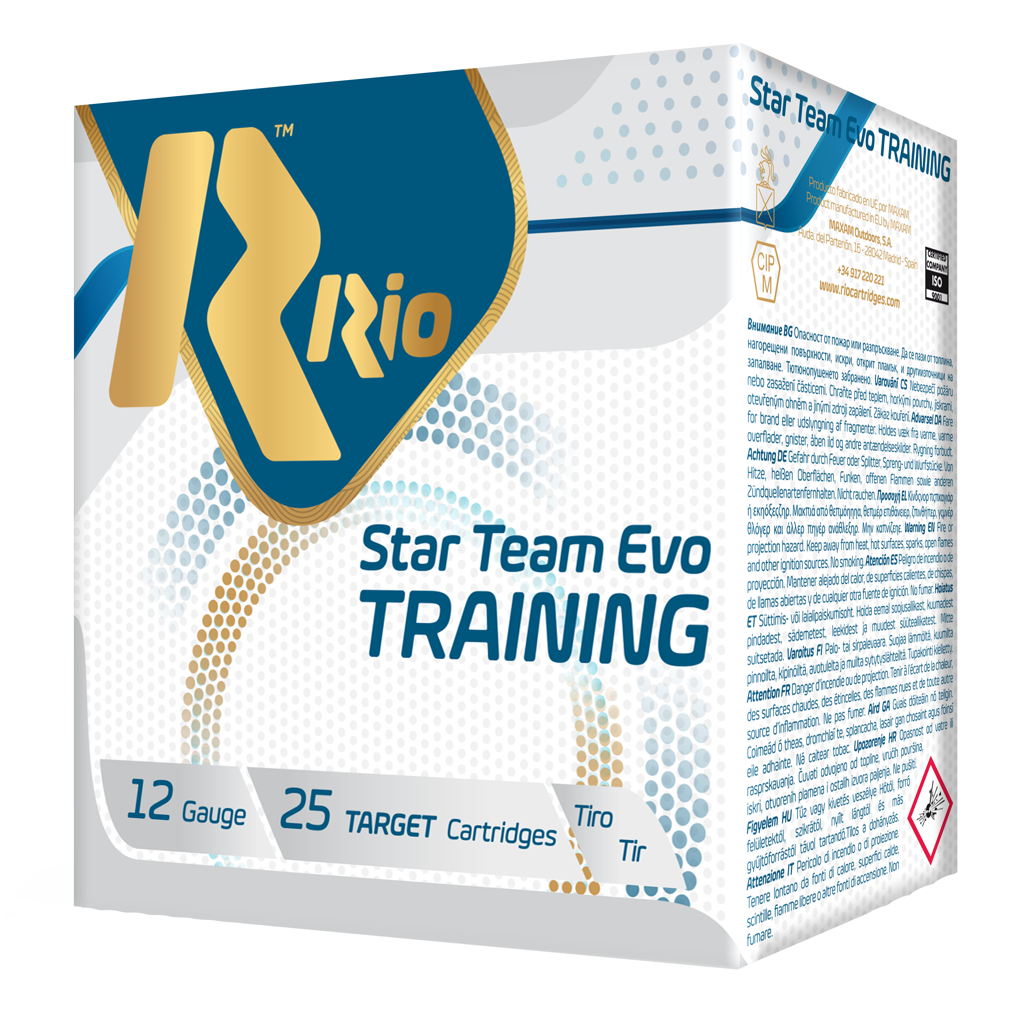 Rio Ammunition STT24LT8 Star Team Training 24 Light 12Gauge 2.75" 7/8oz 8Shot 25 Bx/10 Case