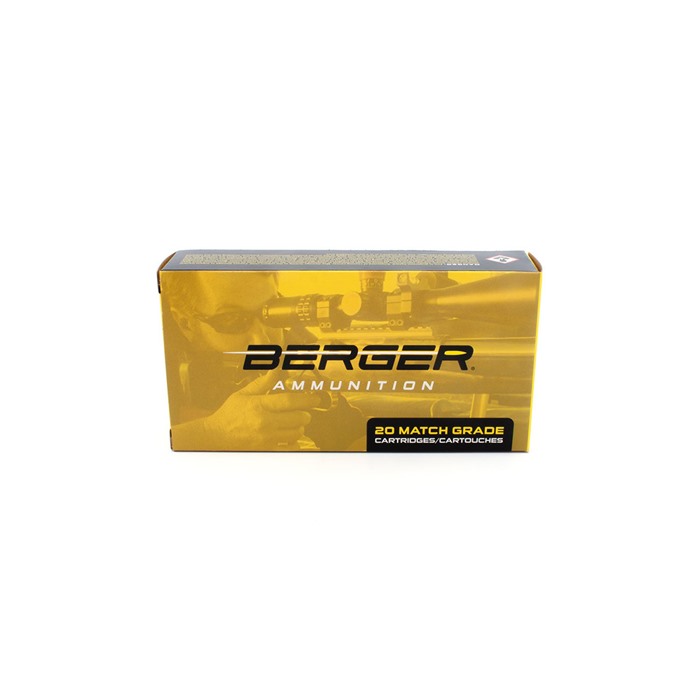 Bergara Target Rifle Ammunition 6.5 Creedmoor Long Range Hybrid 153.5 Grain 20 Rounds