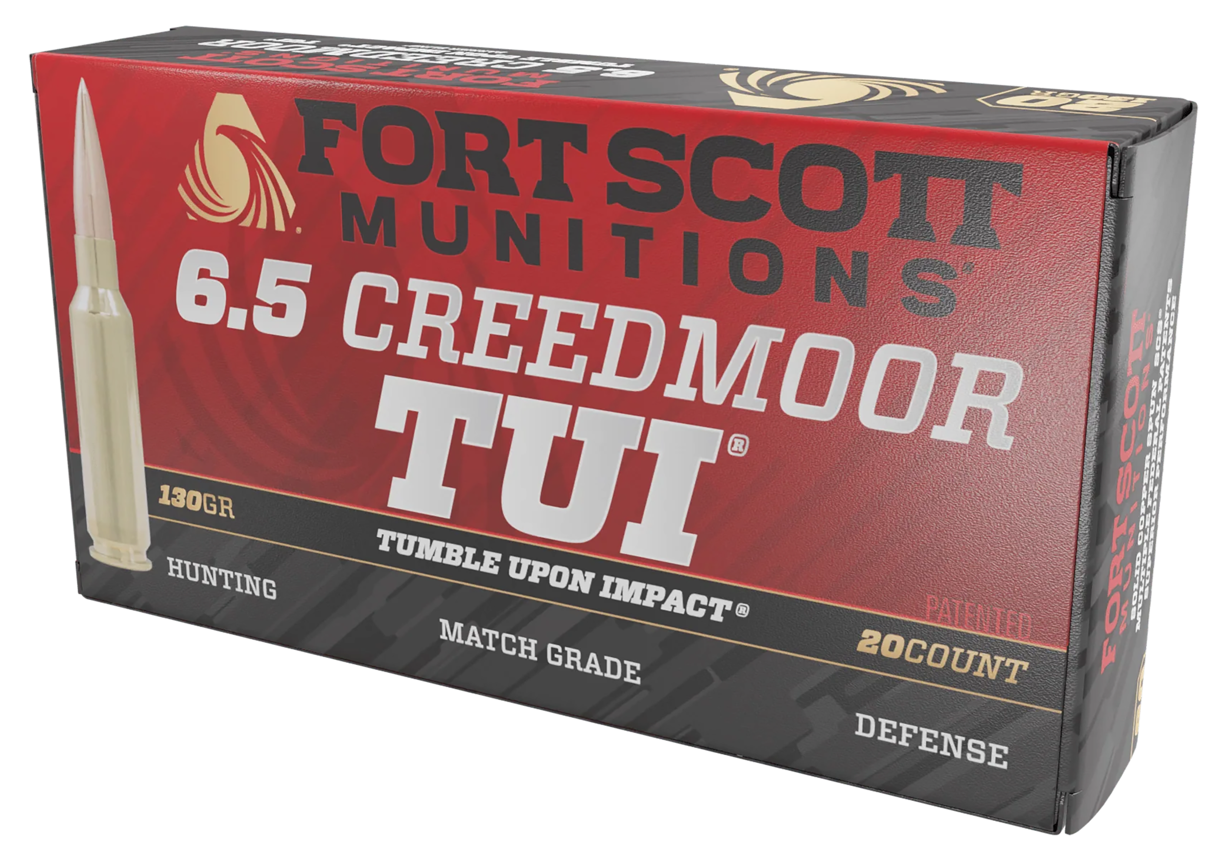Fort Scott Munitions Rifle Ammo 6.5 Creedmoor 130 gr. TUI 20 rd.