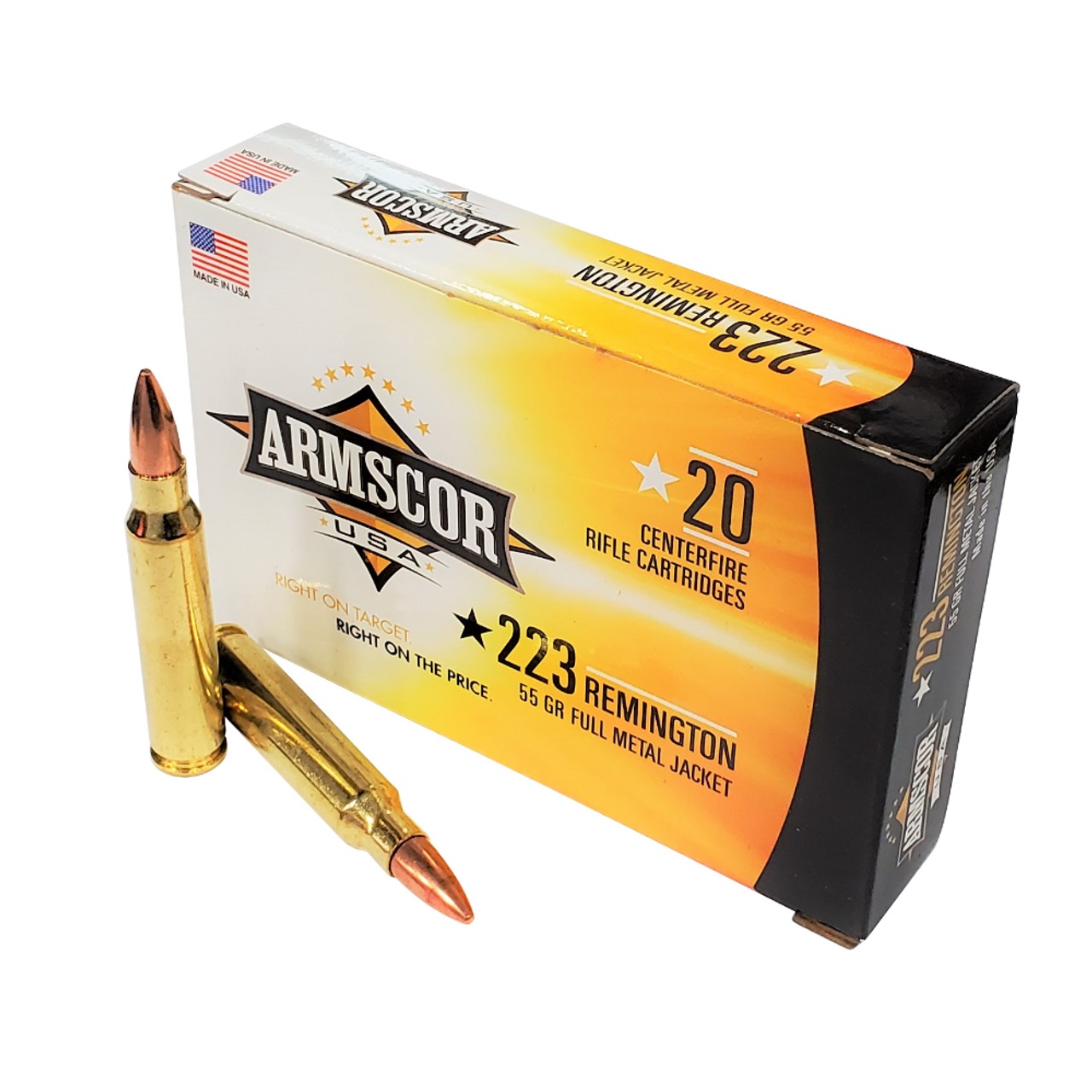 Armscor .223 Remington Full Metal Jacket 55 Grain 20 Rounds