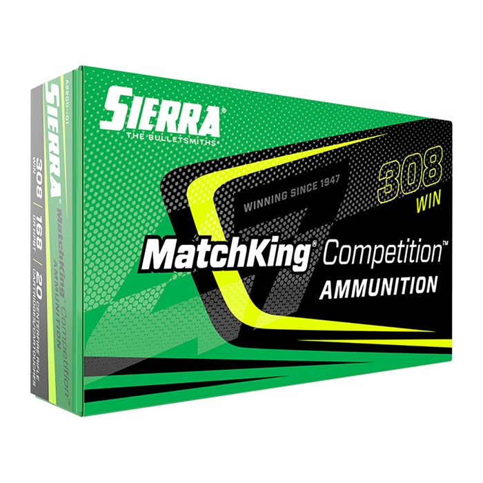 Sierra A227501 MatchKing Competition 308Win 175gr Sierra MatchKing BTHP 20 Rounds