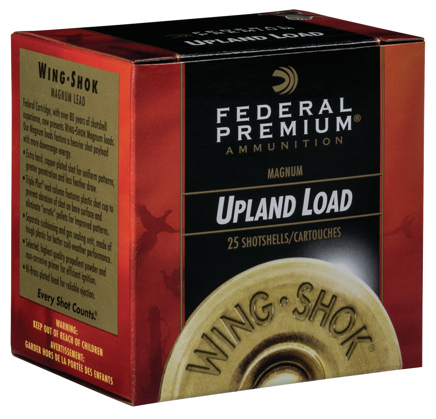 Federal Premium Wing-Shok 16 Gauge High Velocity Lead 1 1/8 Ounce 25 Rounds