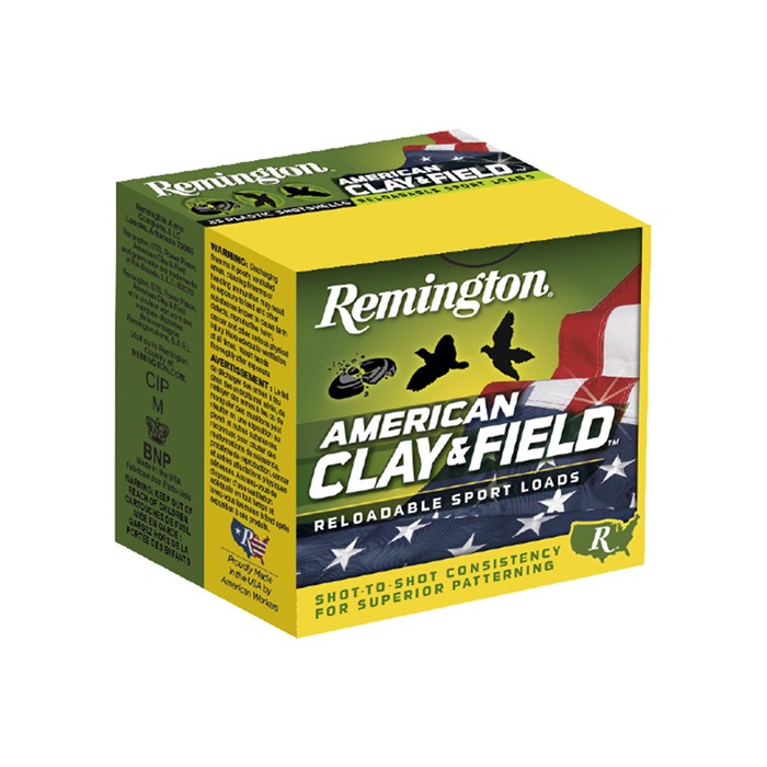 Remington American Clay & Field 12 Gauge 1-1/8 Ounce #9 Shot 25 Rounds