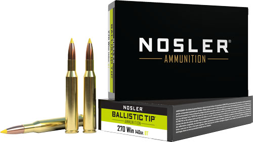 Nosler Ballistic Tip 270 Winchester Ballistic Tip 140 Grain 20 Rounds