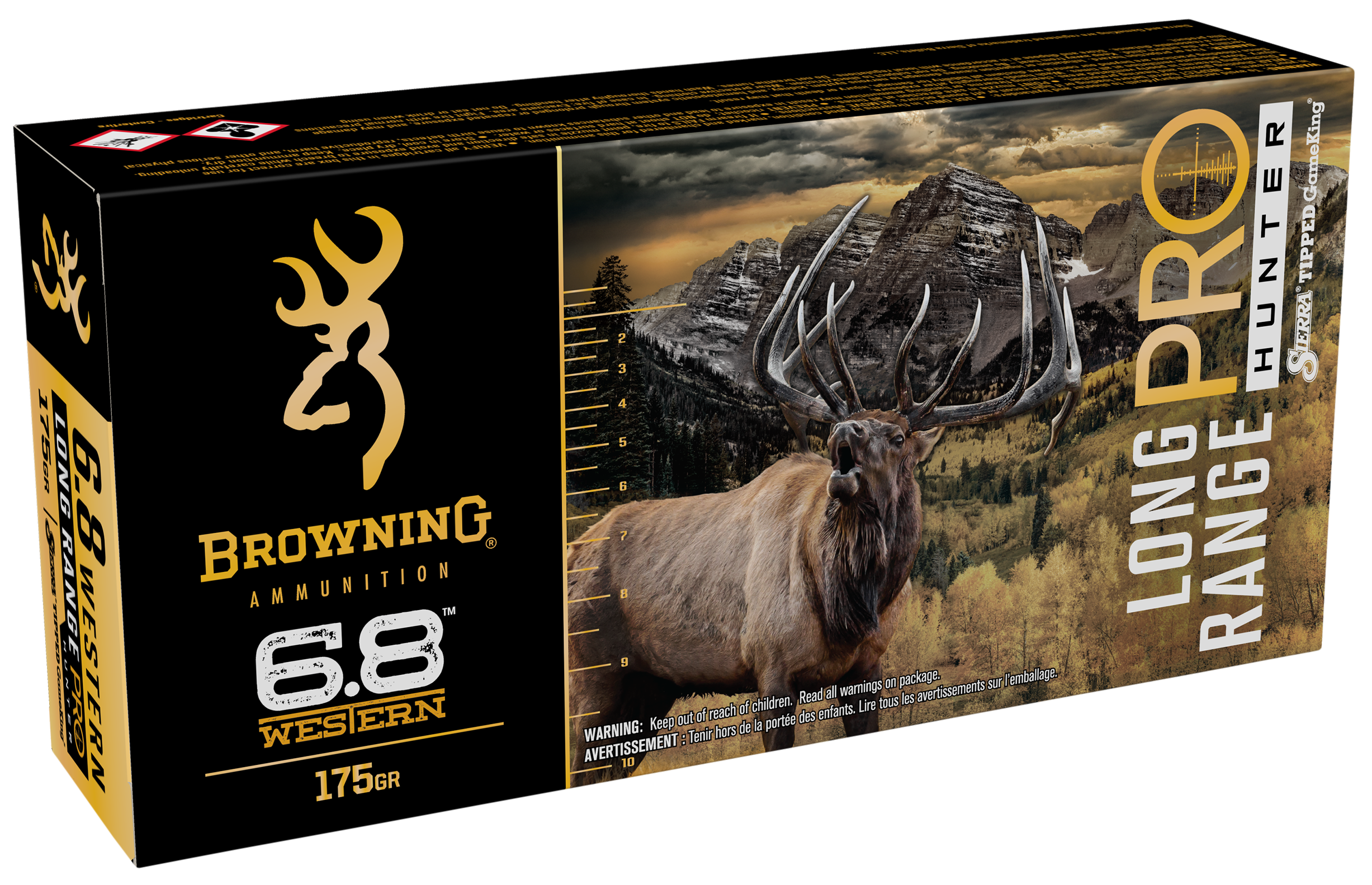 Browning Long Range Pro Hunter 6.8 Western Sierra Tipped GameKing 175 Grain 20 Rounds