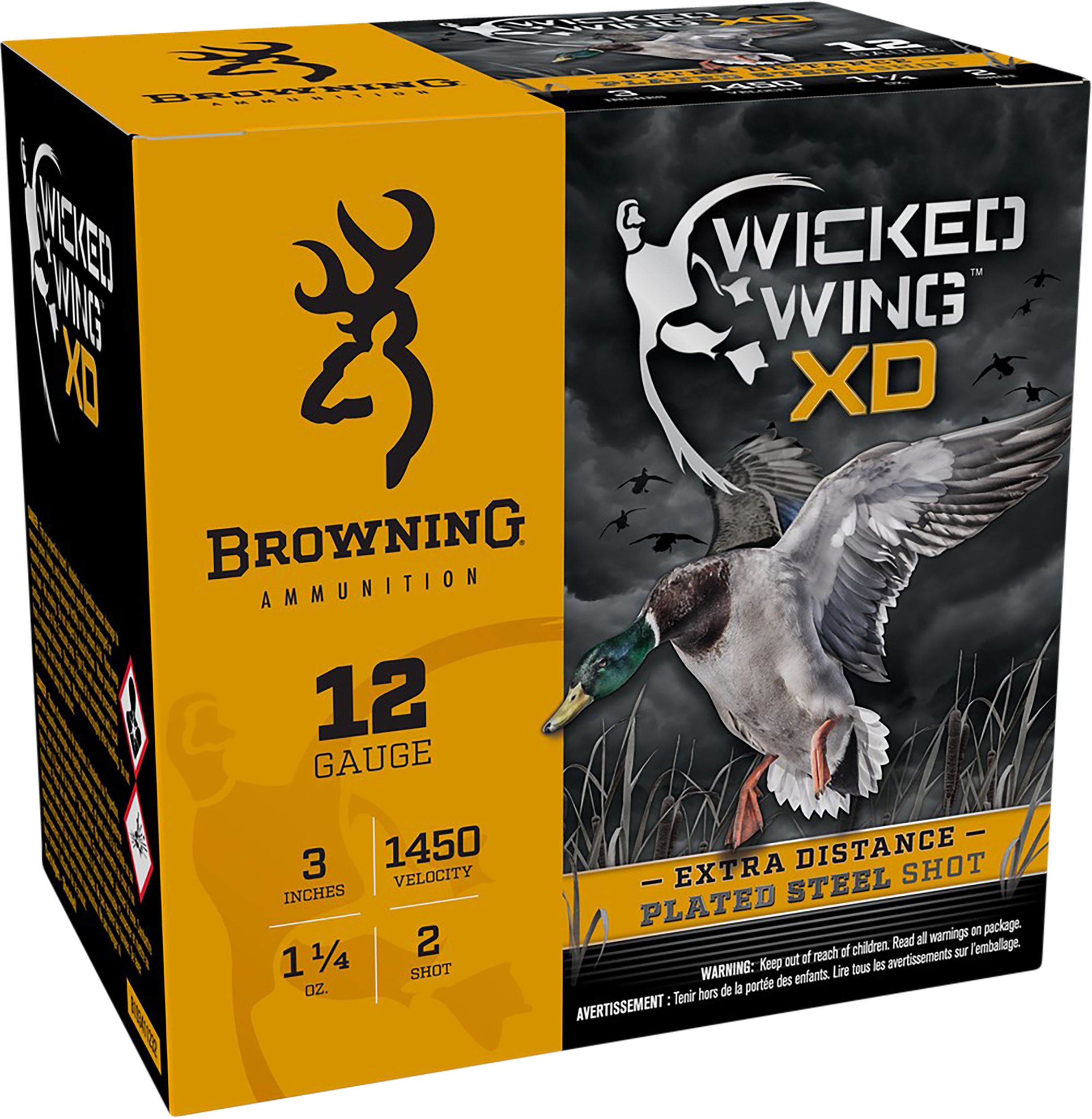 Browning Wicked Wing XD 12 Gauge Steel Shot 1 1/4 Ounce 25 Rounds