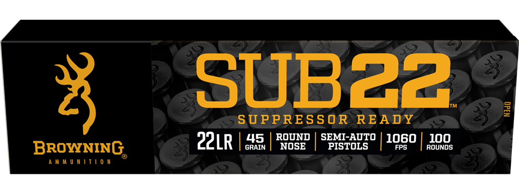 Browning Sub22 22 Long Rifle Round Nose 45 Grain 100 Rounds
