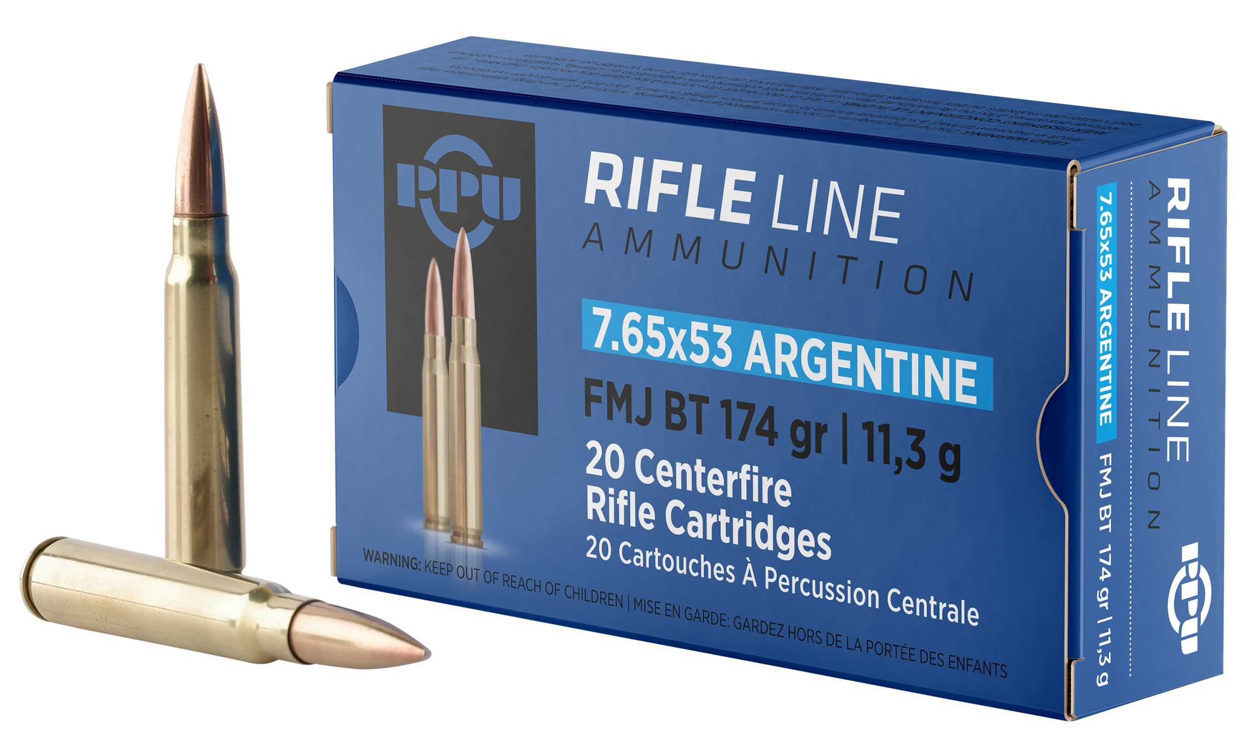 Prvi Partizan PPU PP7AF 7.65x53mm Argentine Full Metal Jacket Boat Tail 174 Grain 20 Rounds
