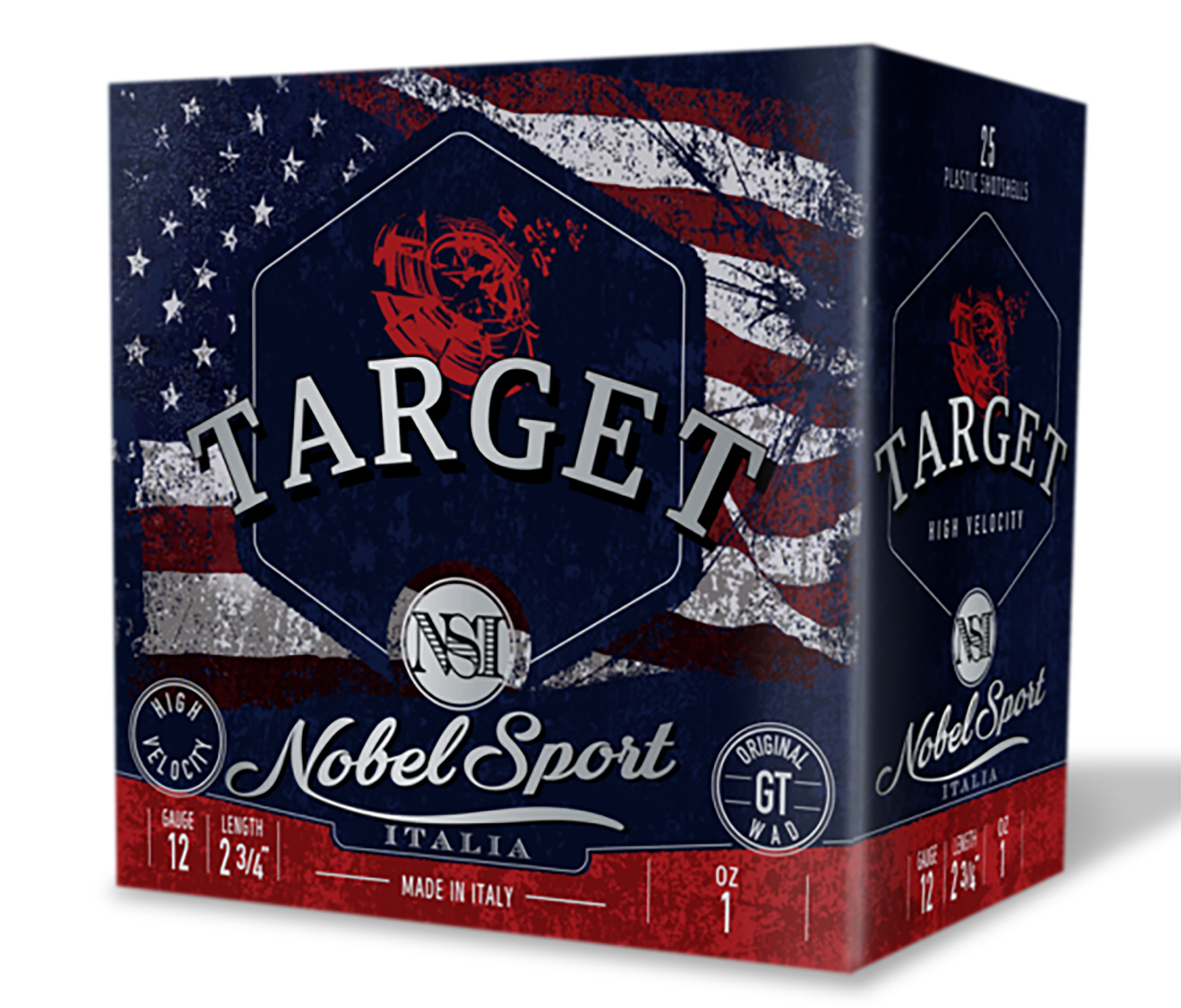 Nobel/eurosports Llc ANS121FSC8 Target  12Gauge 2.75" 1oz 8Shot 25 Rounds