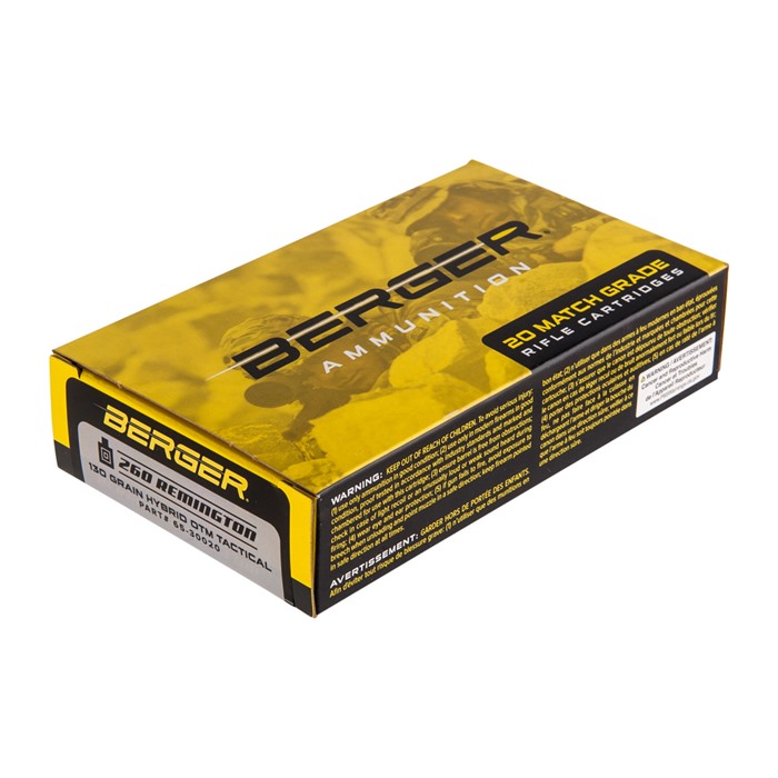 Bergara 260 Remington Hybrid OTM 130 Grain 20 Rounds