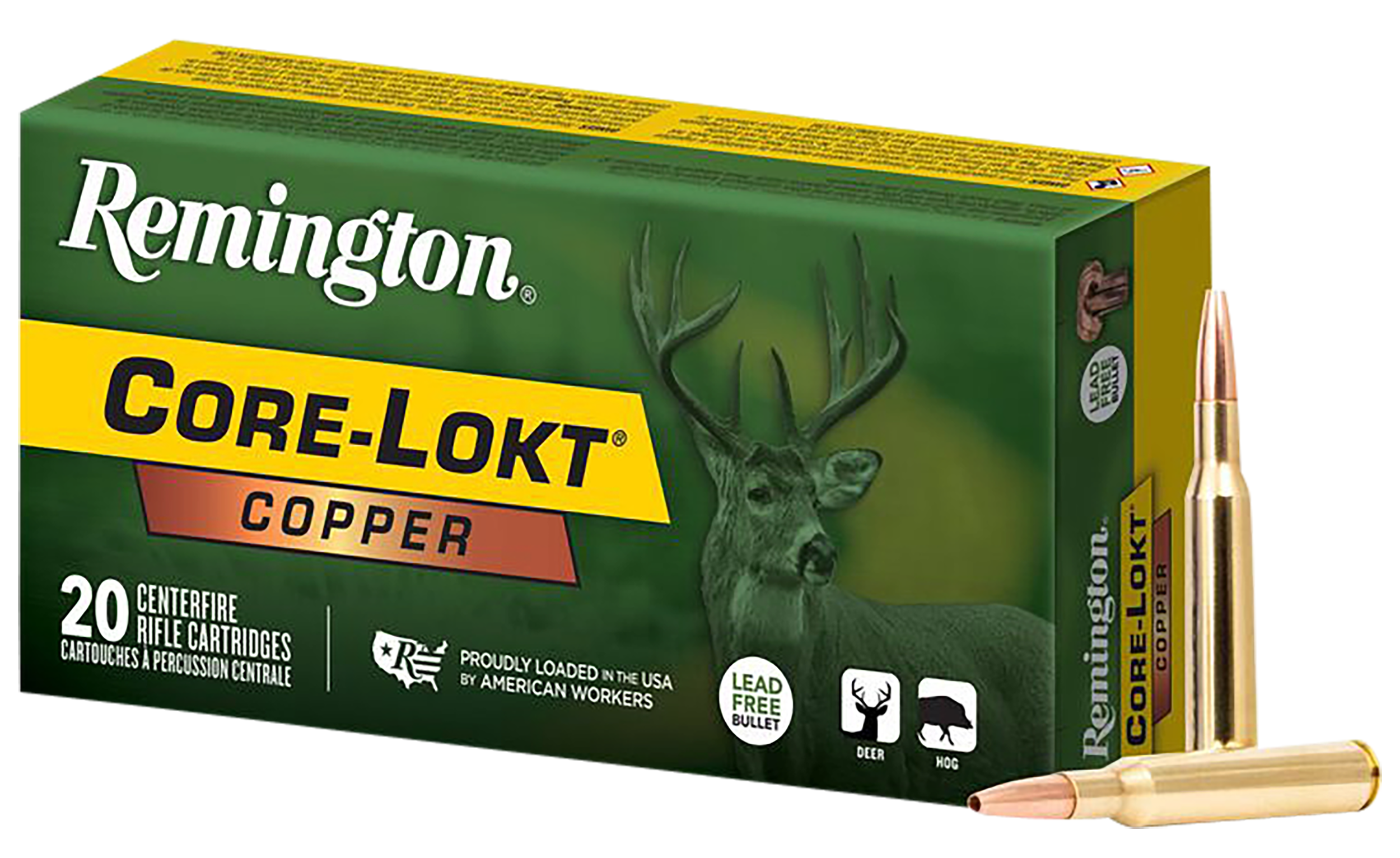Remington Core-Lokt Copper 270 Winchester Copper Hollow Point 130 Grain 20 Rounds