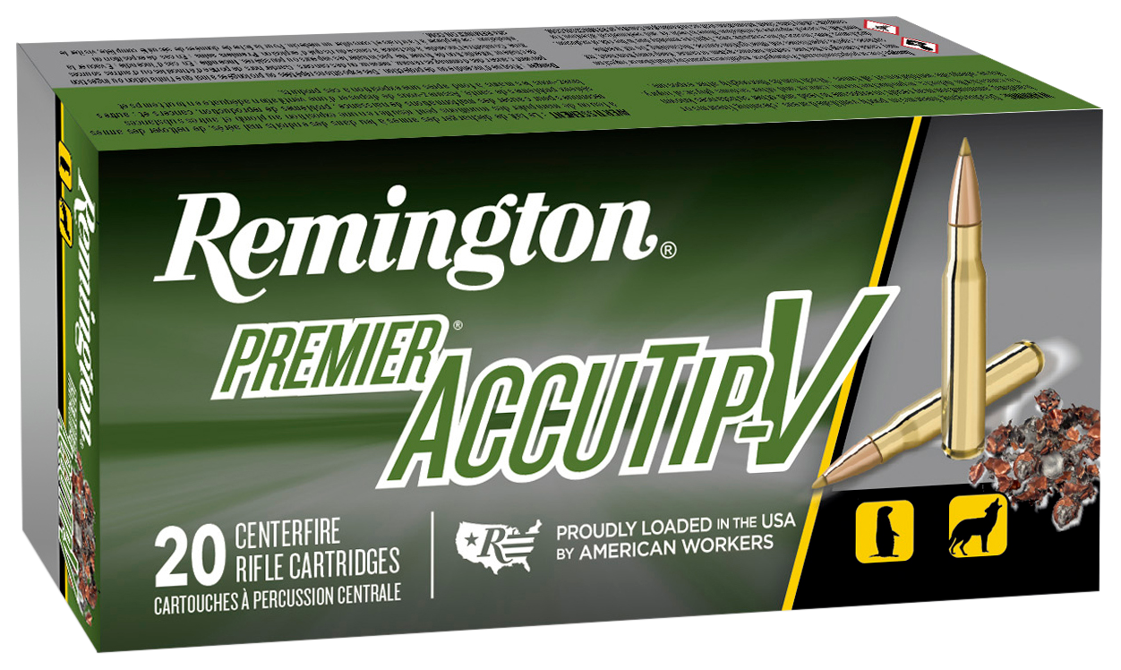 Remington Premier Accutip-V 224 Valkyrie AccuTip V Boat Tail 60 Grain 20 Rounds