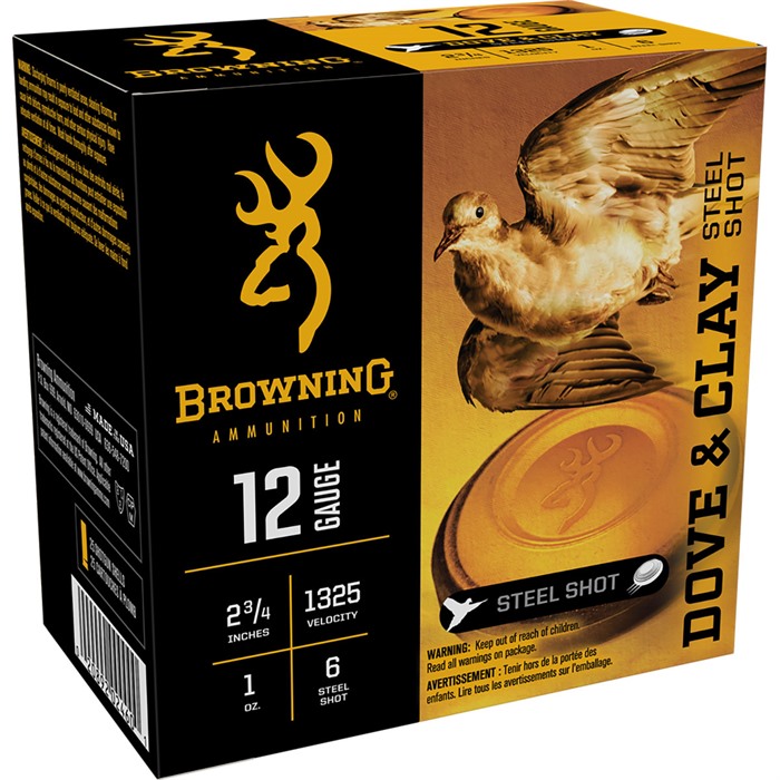 Browning Dove & Clay 12 Gauge 1 Ounce 7 Shot 25 Rounds