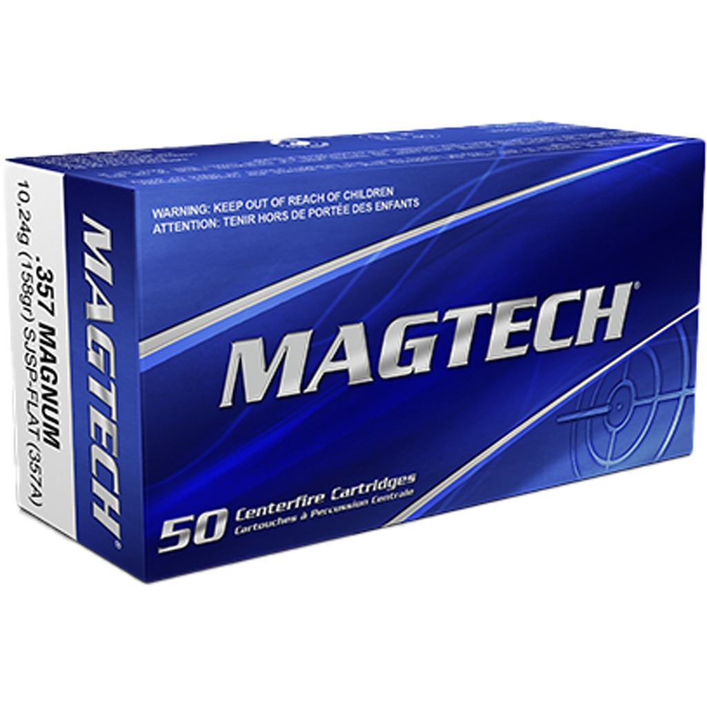 Magtech, Pistol, 357 Magnum, Semi Jacketed Soft Point, 158 Grain, 50 Rounds