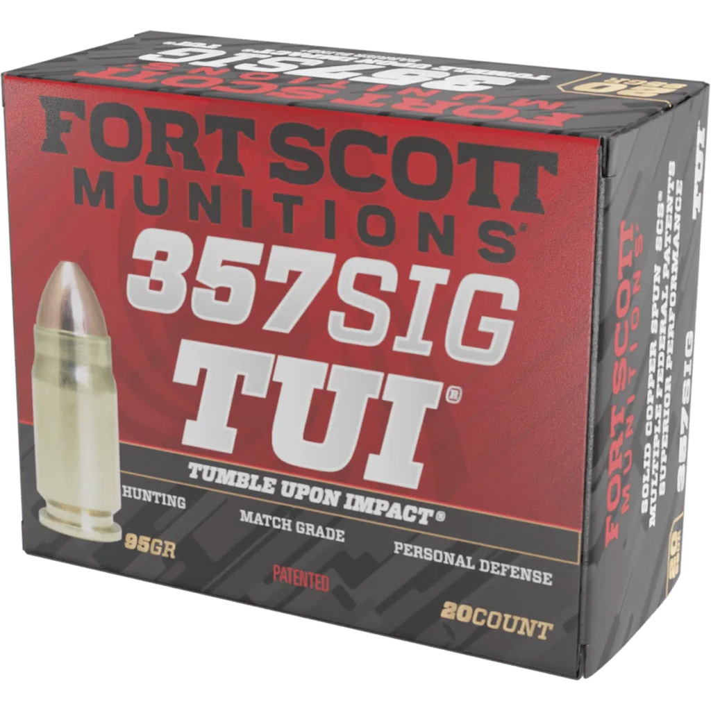 Fort Scott Munitions Pistol Ammo 357 Sig 95 gr. TUI 20 rd.
