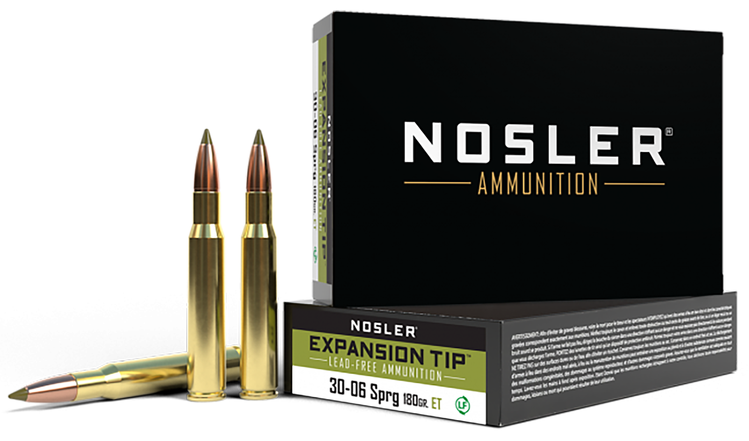 Nosler Expansion Tip 30-06 Springfield E Tip Soft Point 180 Grain 20 Rounds