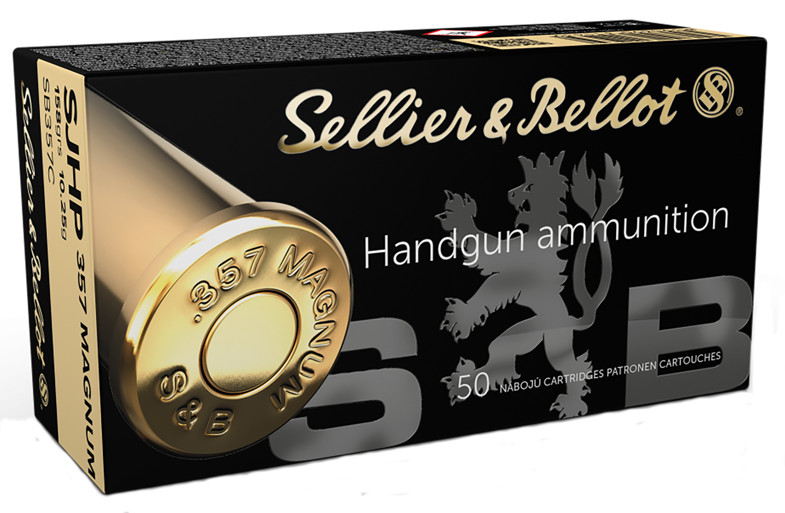 Sellier & Bellot SB357C 357 Magnum Jacketed Hollow Point 158 Grain 50 Rounds