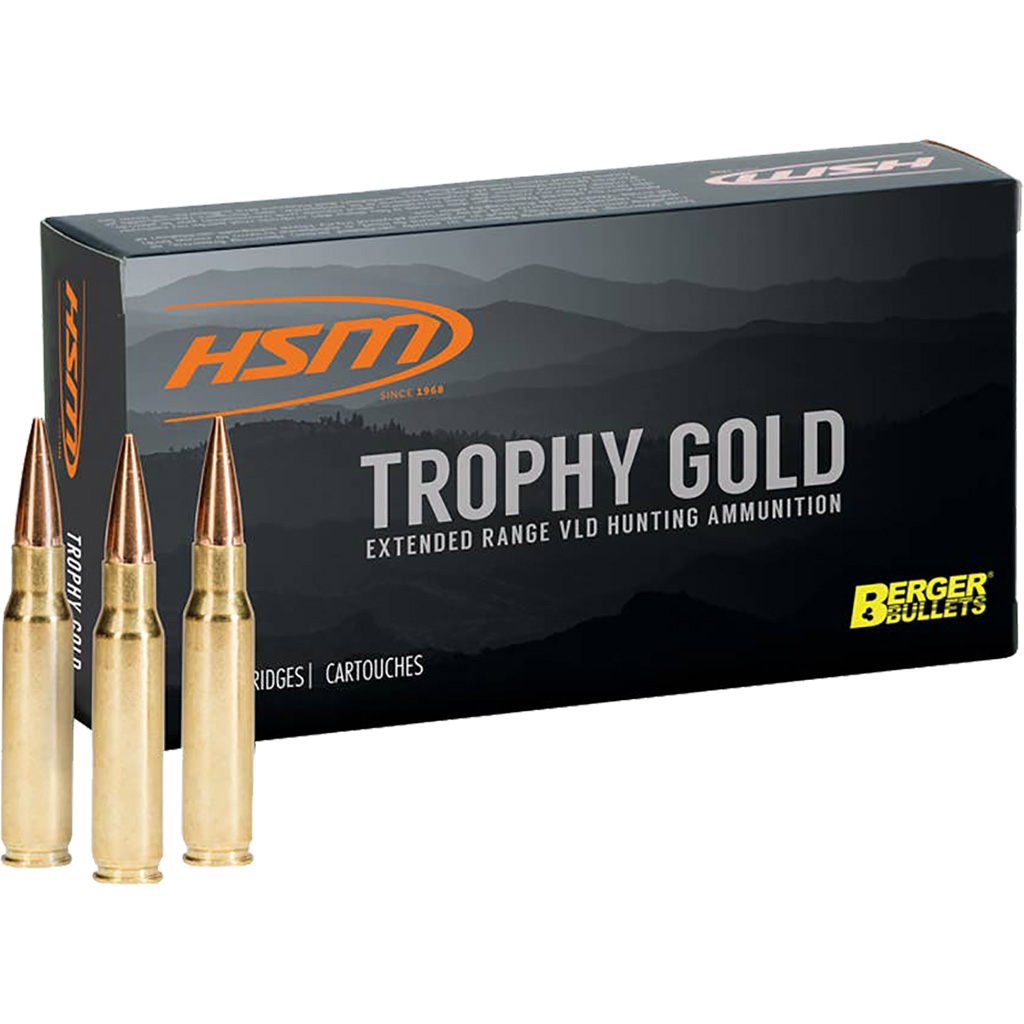Hsm Trophy Gold 7mm Remington Magnum Berger Vld 140 Grain 20 Rounds