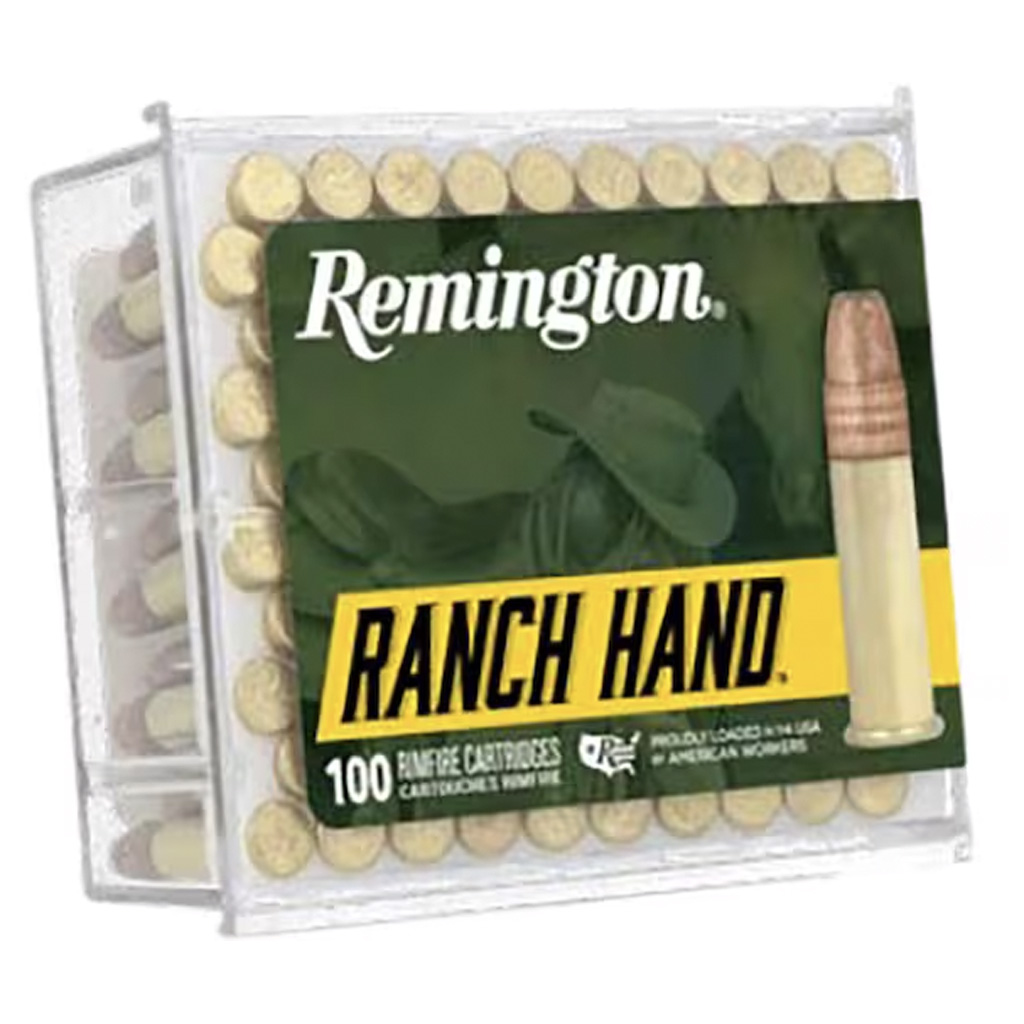 Remington Ranch Hand Rimfire Ammo 22 LR. 42 gr. Plated HP 100 rd.