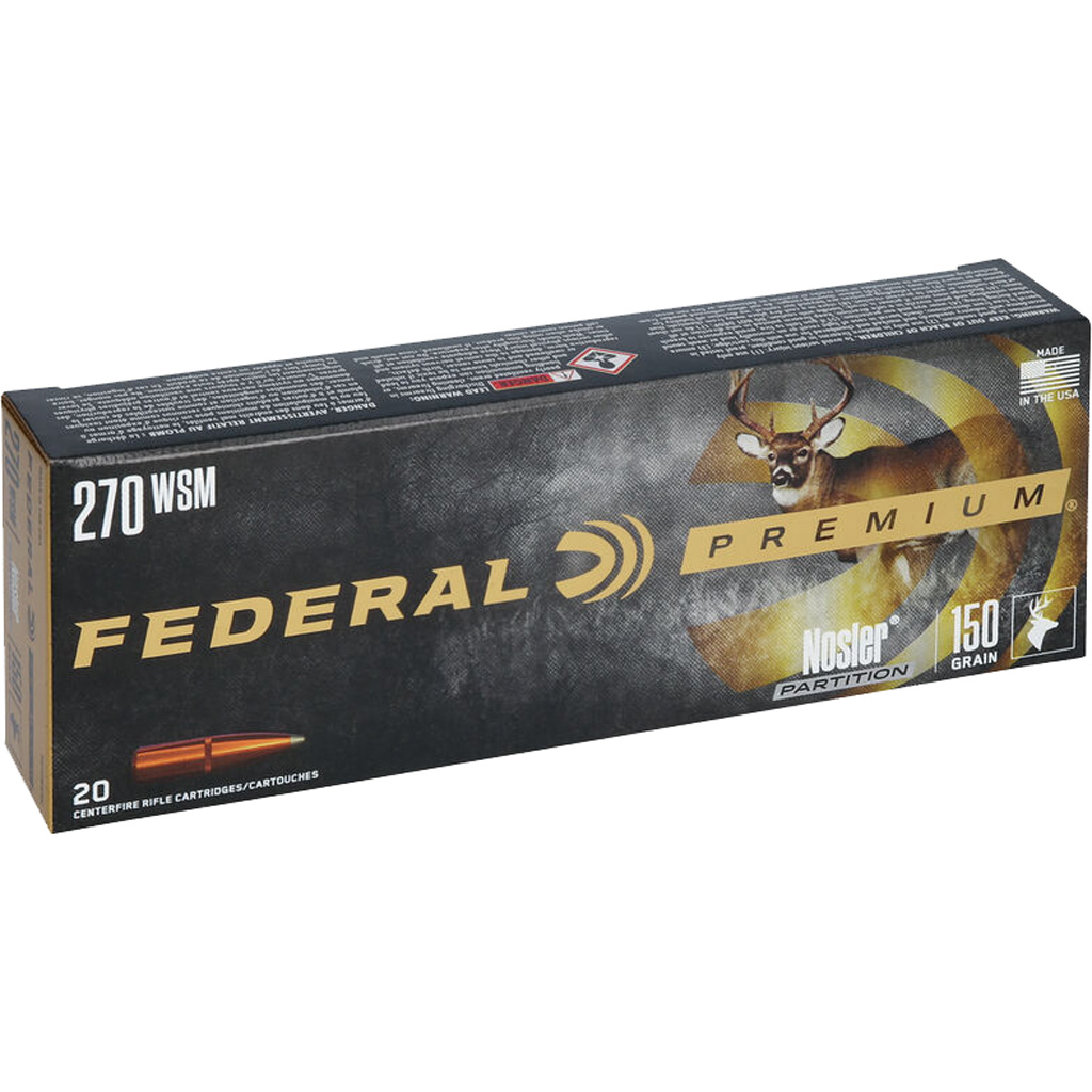 Federal P270WSMC 270 Winchester 150 Grain Non-Projectile 20 Rounds
