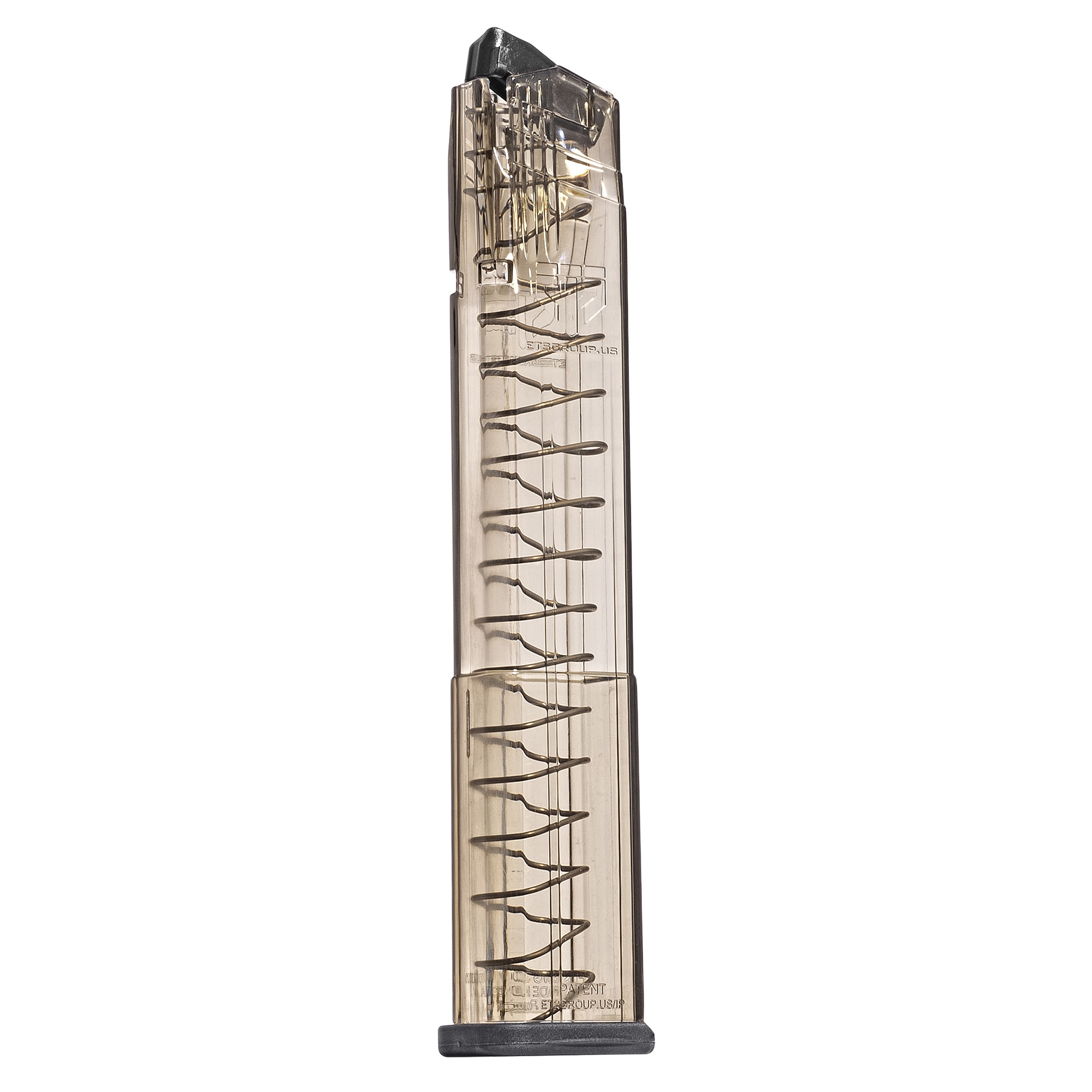ETS Omega 32rd Extended 9mm Luger Magazine Clear Polymer Fits Sig P320