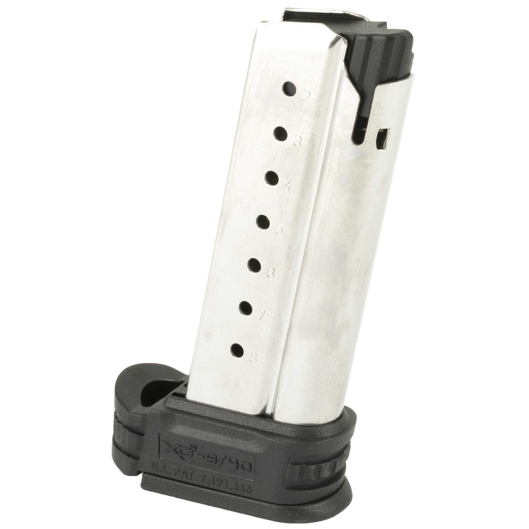 Springfield Armory XDS0908 8rd 9mm Luger Stainless Steel Magazine for XDS Pistol