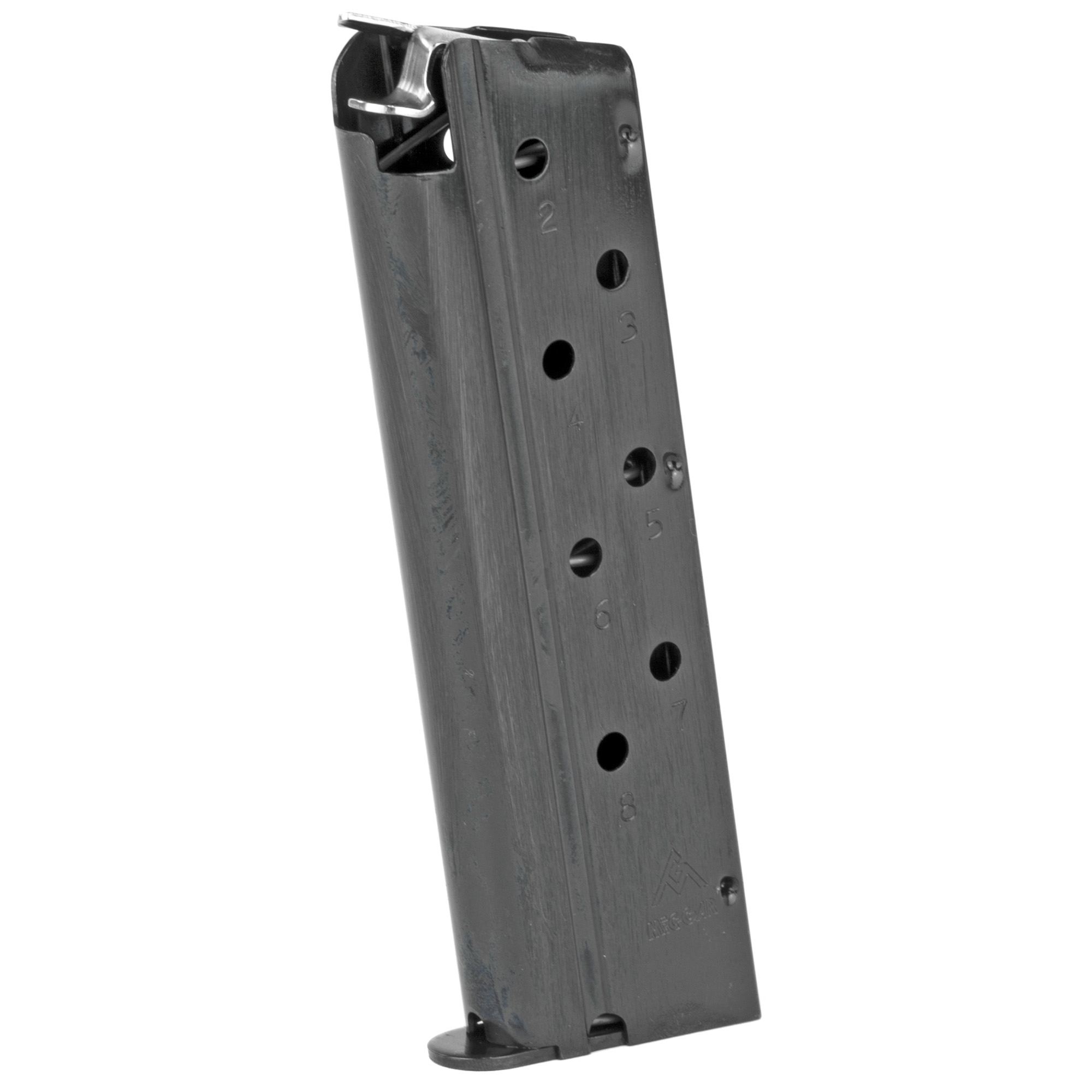 Mec-Gar 8rd 40 S&W Magazine Fits 1911 Government Blued Carbon Steel