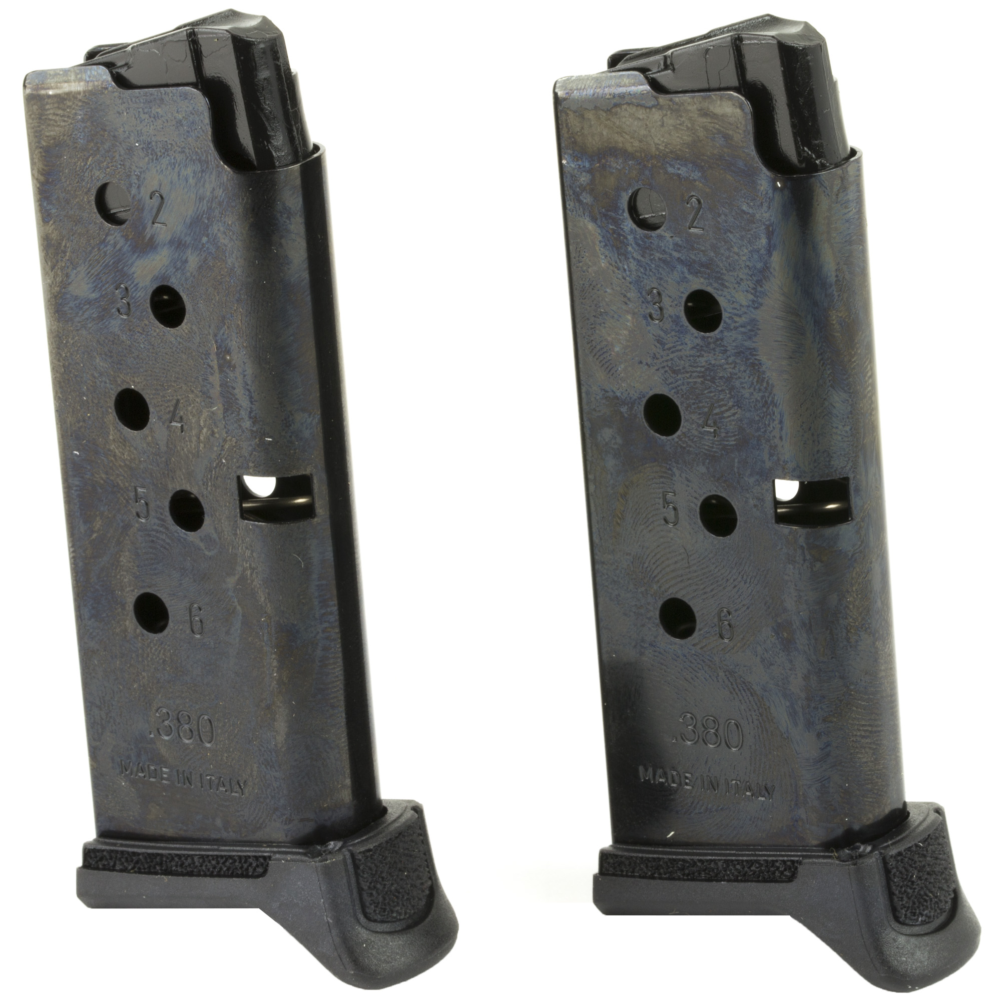 Ruger Lcp Lcp Ii 380 Acp Blued Steel 2 Pack Extended and Flush Floorplates