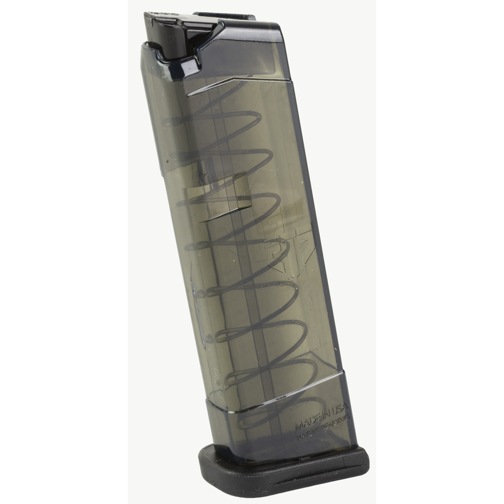 ETS Glock 42 Magazine 380 ACP 9 Round Carbon Smoke Polymer
