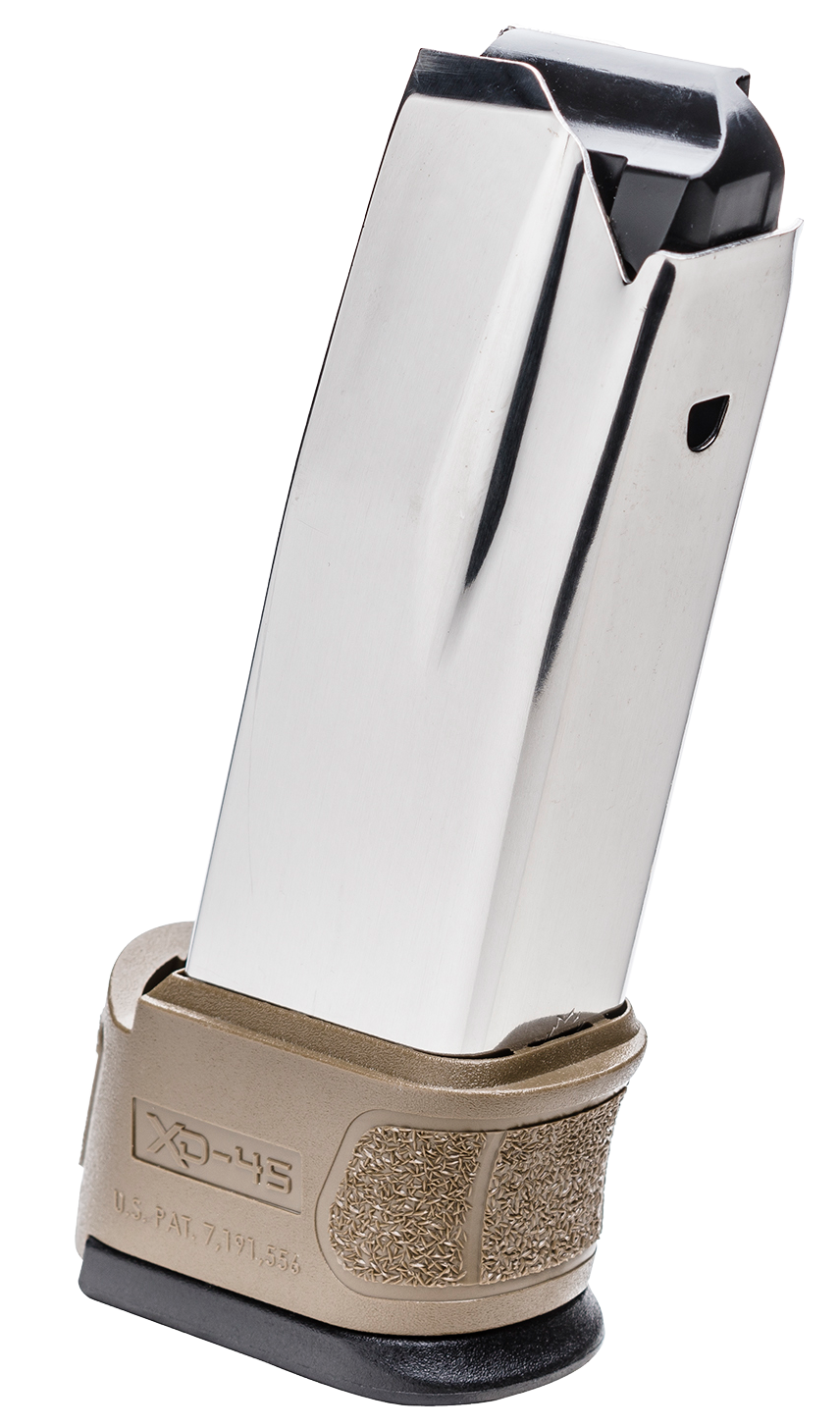 Springfield Armory XD Mod2 10rd .45 ACP Stainless Steel FDE Magazine