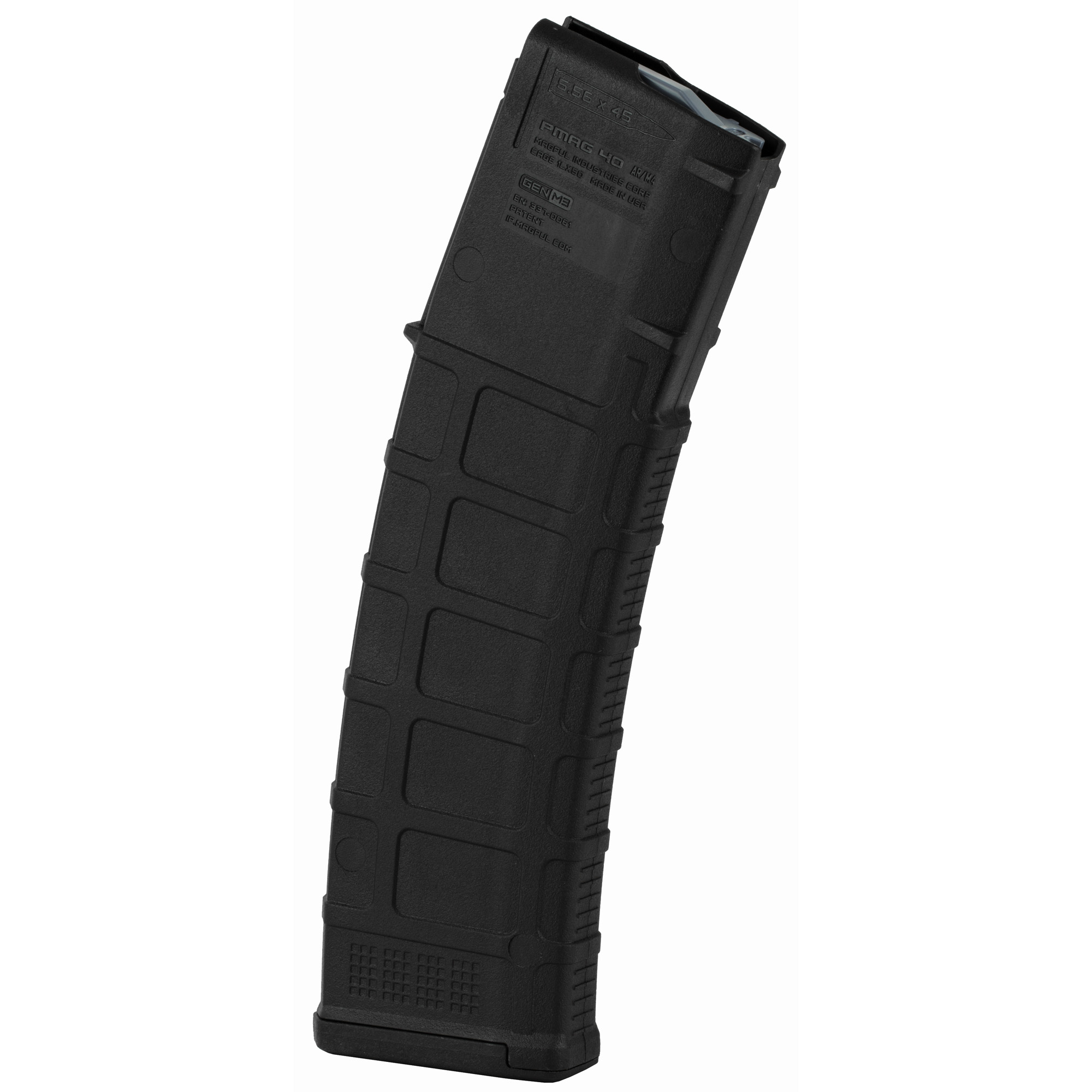 Magpul MAG233BLK PMAG GEN M3 40rd 223 Rem/5.56x45mm NATO Fits AR-15/M16/M4 Black Polymer