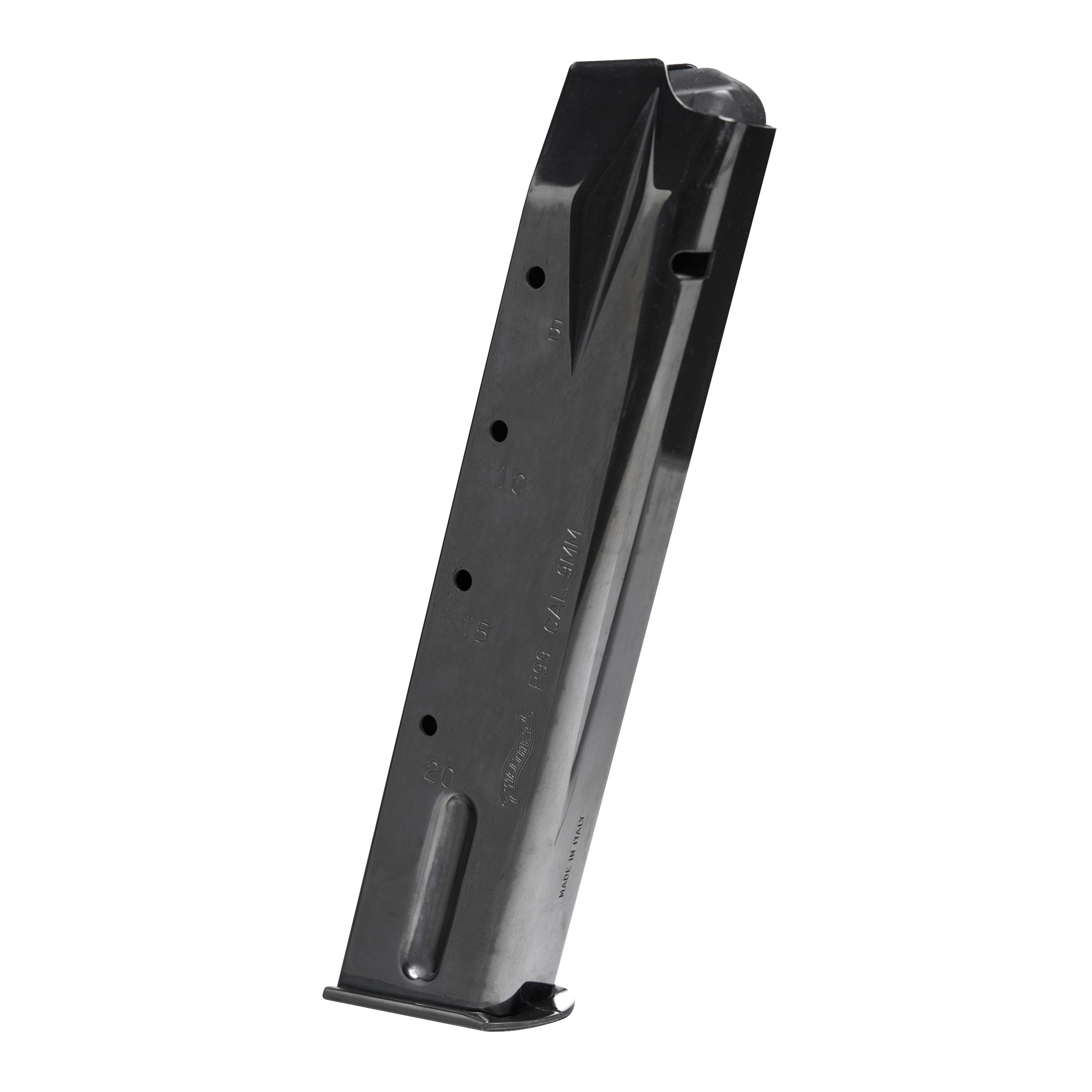 Walther Arms P99 20rd 9mm Luger Magazine Steel Finish