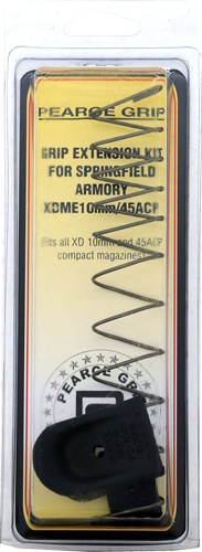 Pearce Grip Extension for Handgun Magazines Plastic Matte with Finger Grooves