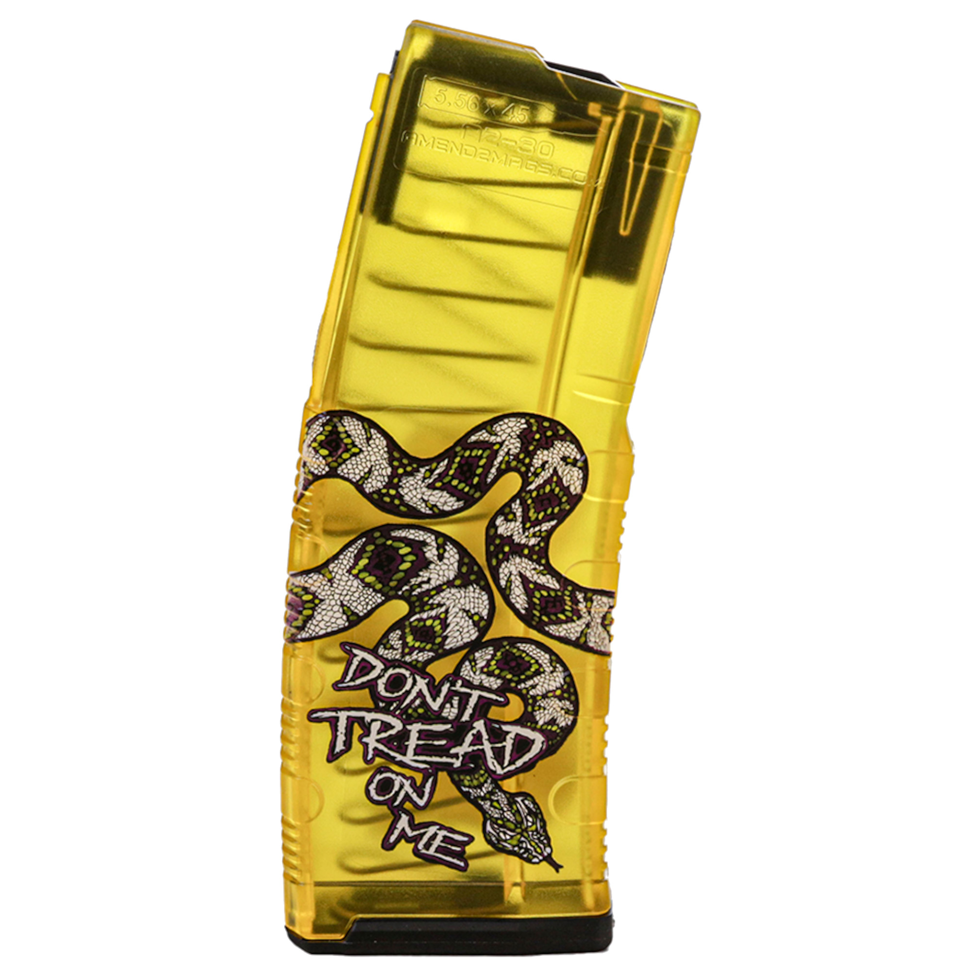 Amend2 AR-15 Magazine 5.56x45 30 Round Polymer Yellow Compatible with .223 Remington