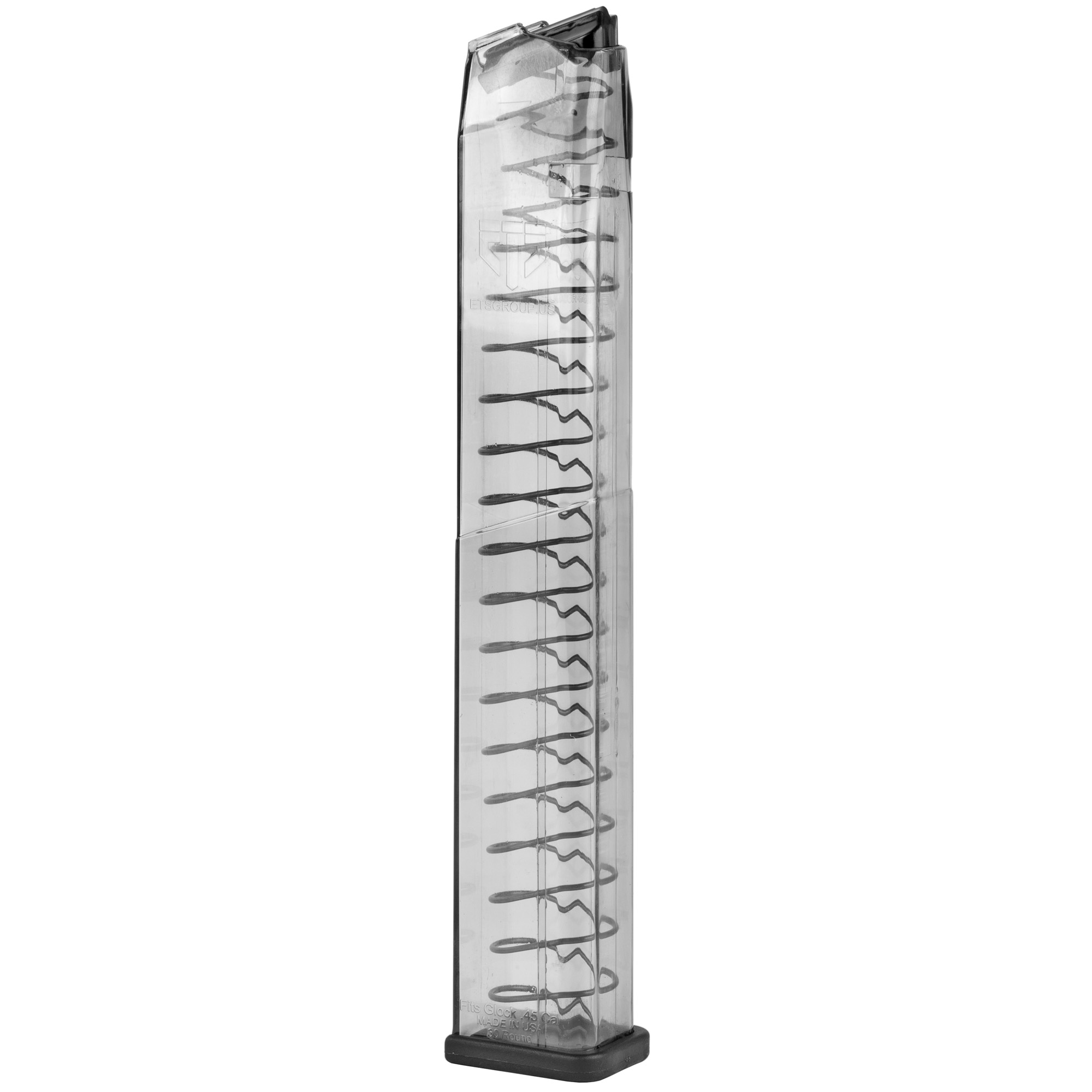 ETS .45 ACP Magazine 30 Round Clear Fits Glock 21 30 41