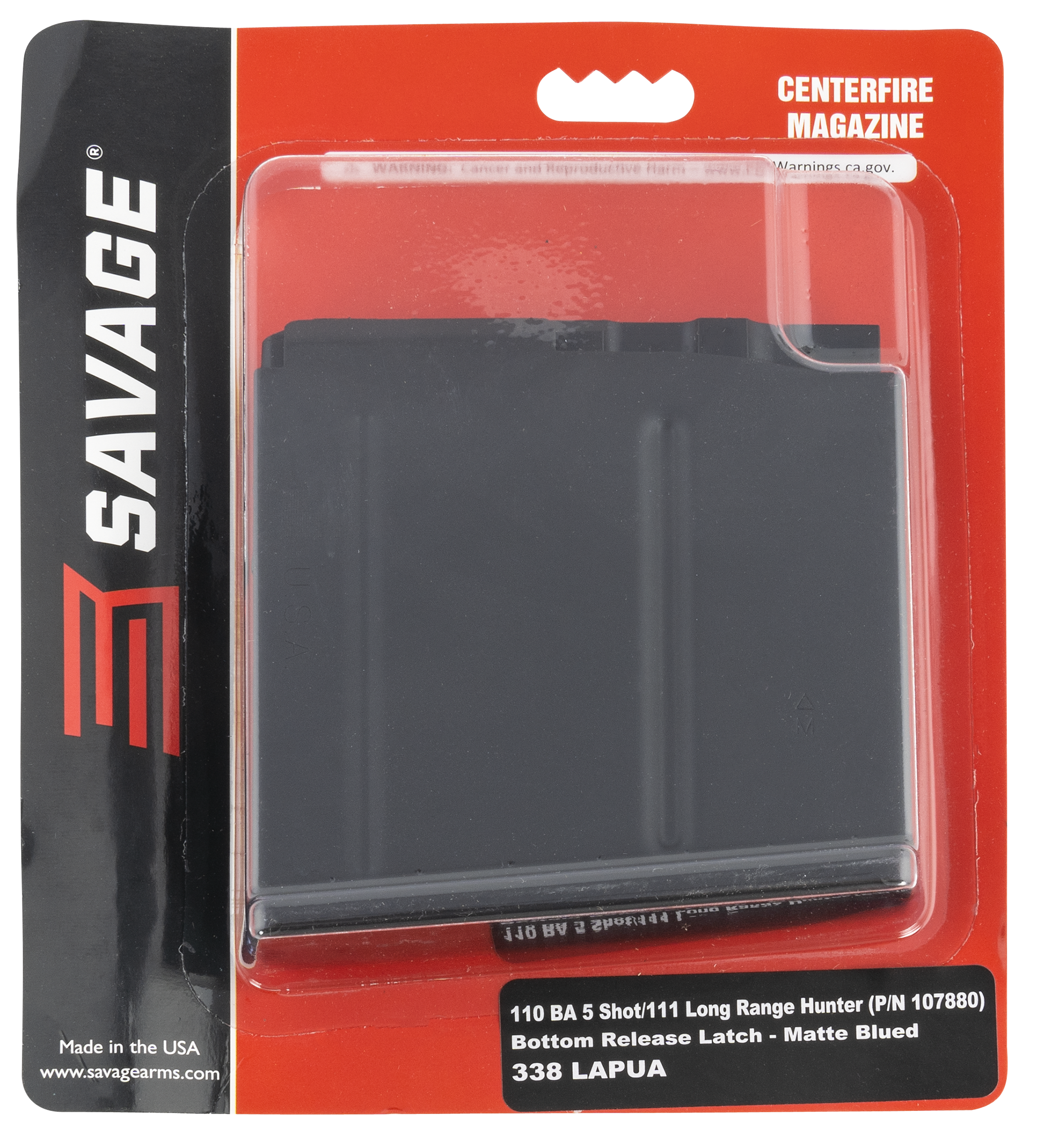 Savage 110BA Magazine 5rd .338 Lapua Magnum Steel Replacement