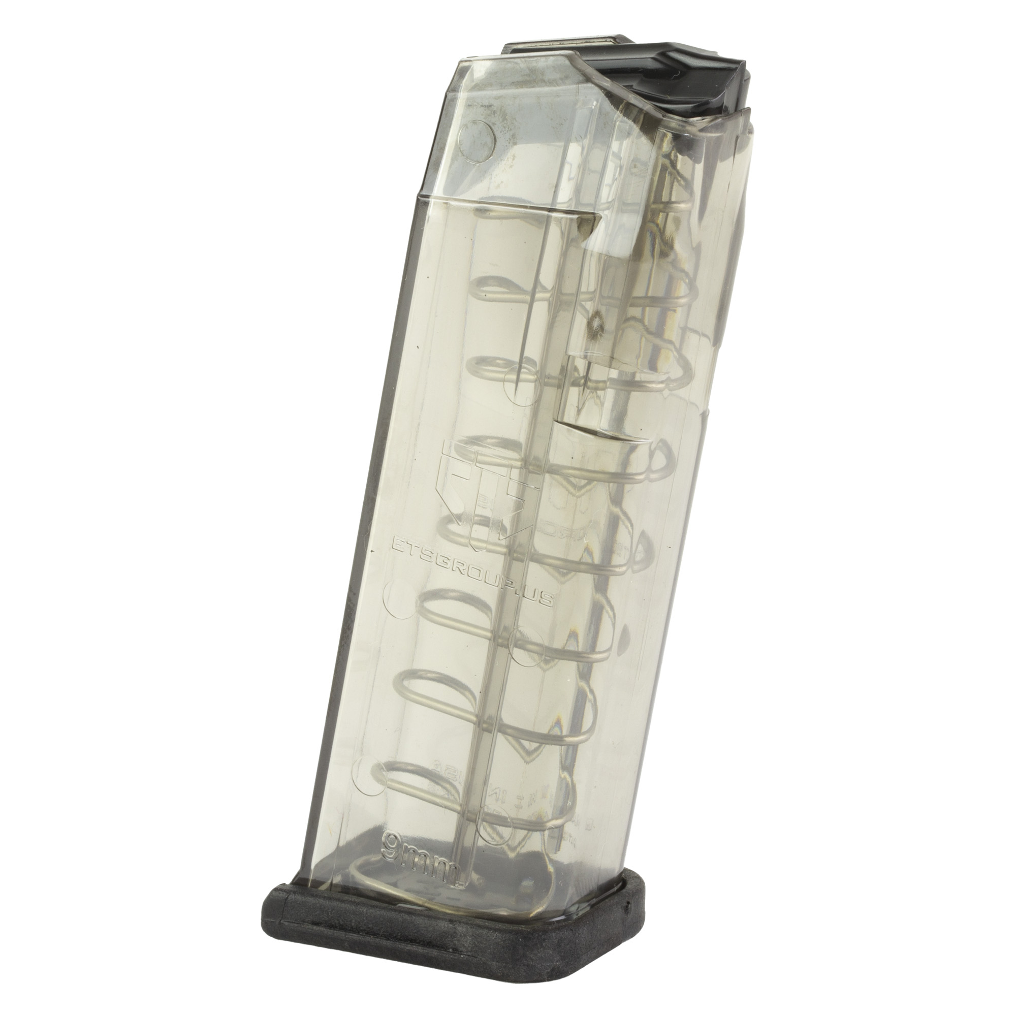 ETS Group GLK1910 10rd 9mm Luger Magazine Clear Polymer Compatible with Glock 19 26 Gen 1-5