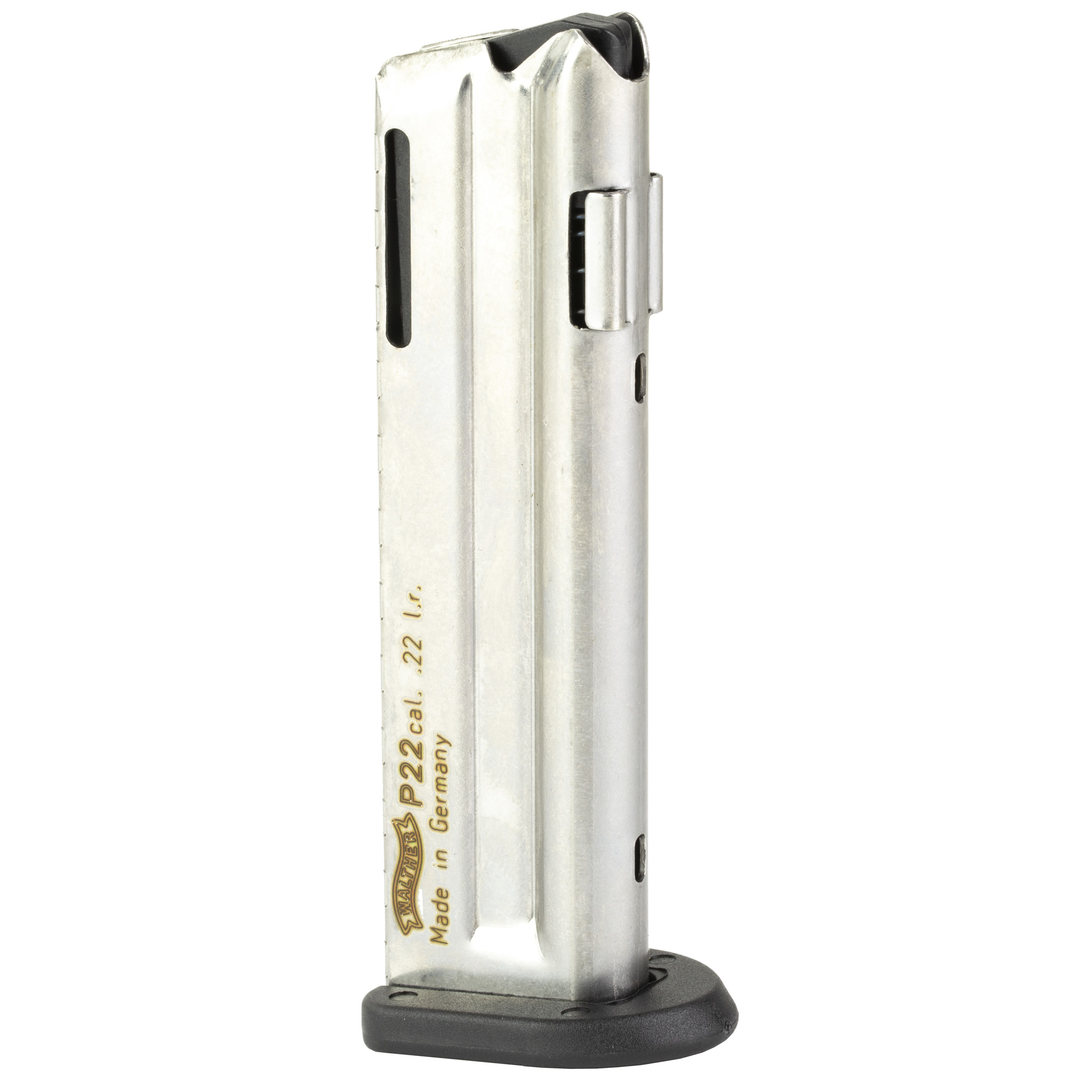 Walther Arms P22 P22Q 22 Long Rifle Steel Nickel Flat Base