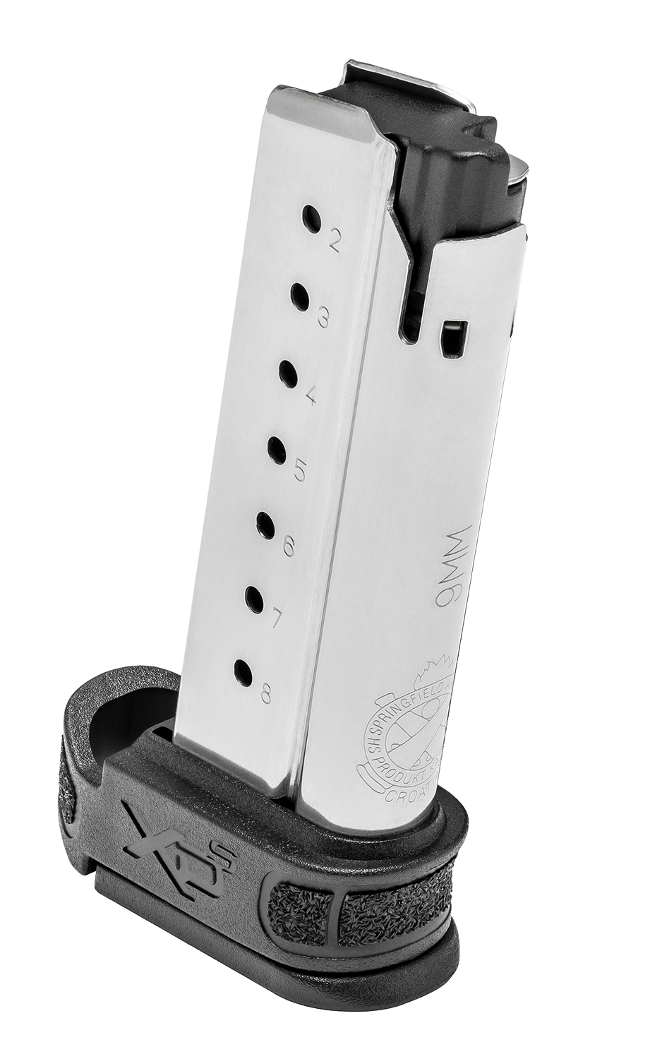 Springfield Armory XD-S Mod2 8rd 9mm Luger Stainless Steel Magazine