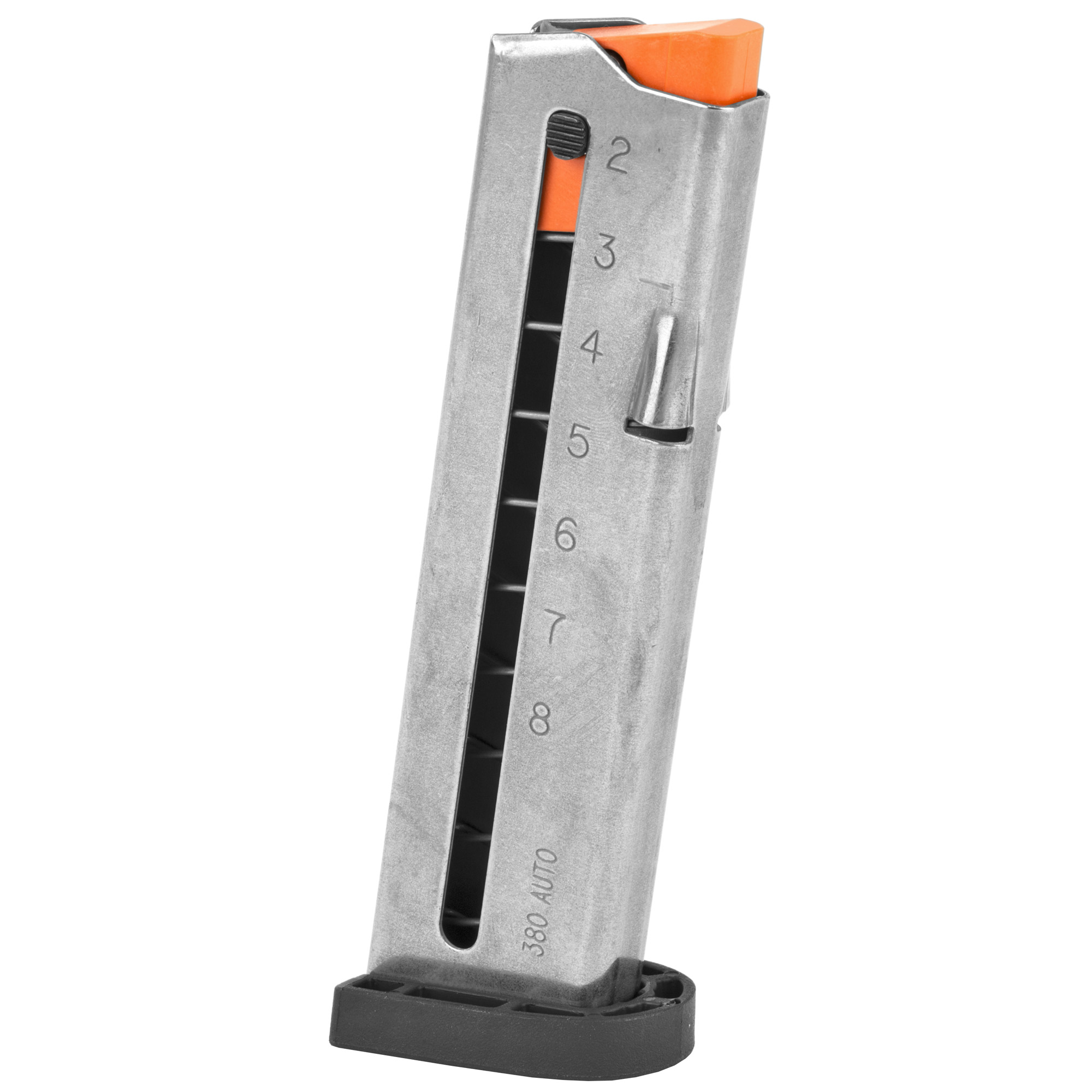 Smith and Wesson Mp Shield Ez 380 Acp Blued Steel Magazine Polymer Base
