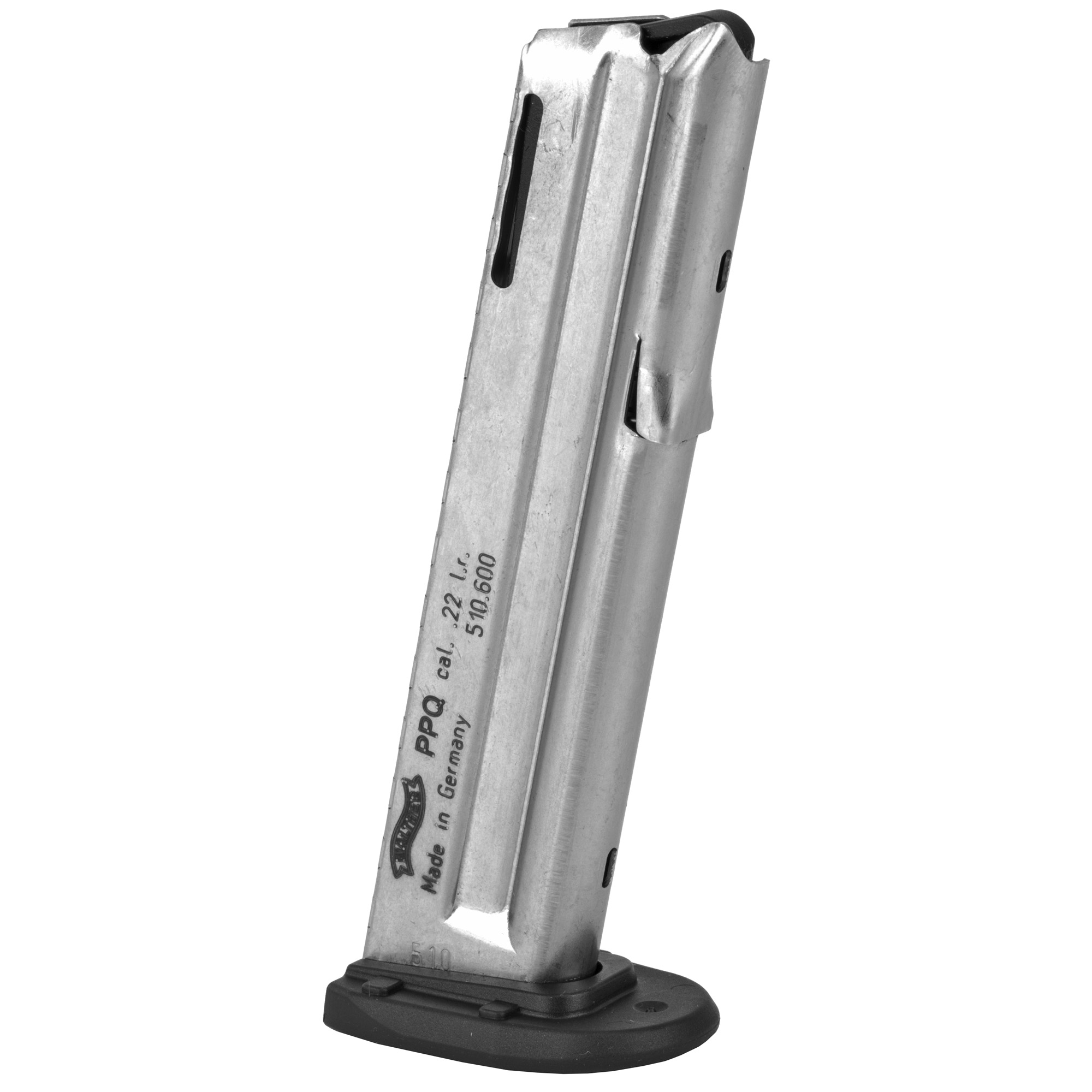 Walther Magazine 22 Long Rifle Stainless Steel Detachable Fits PPQ