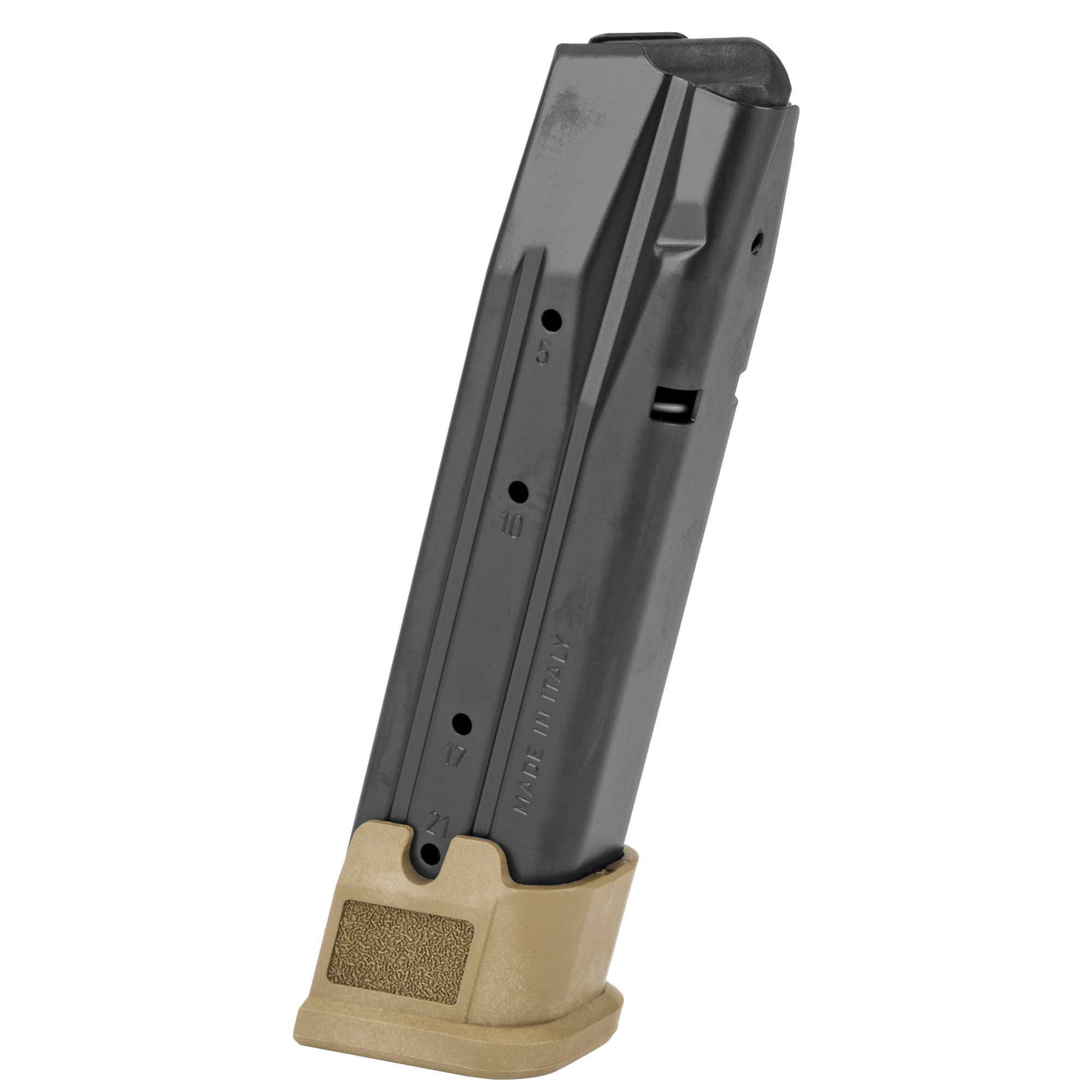 Sig Sauer Extended Magazine 9mm Luger for P320 M17 M18 Black Coyote Steel