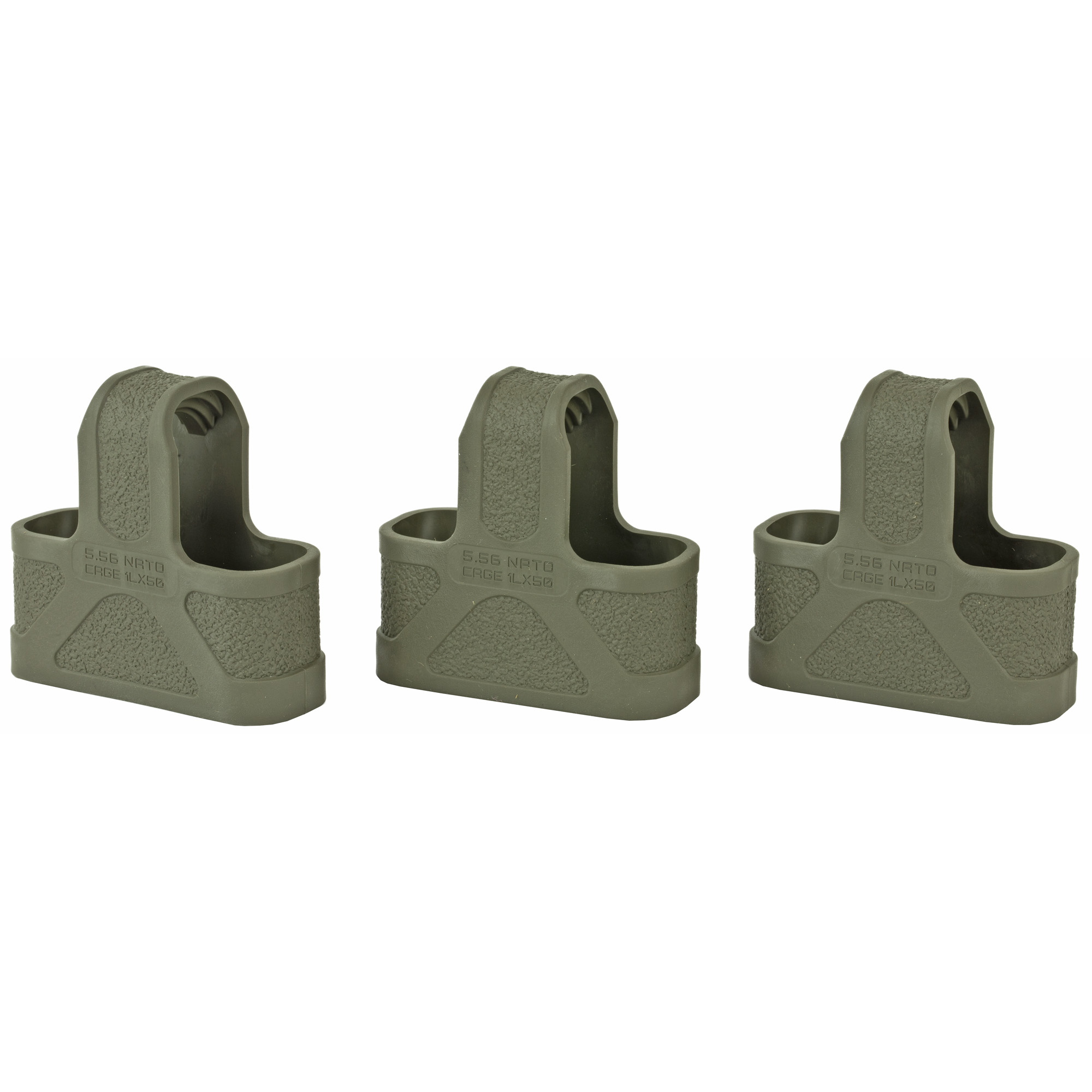 Magpul Original Rubber Grip Olive Drab Green 5.56 NATO Magazine Accessory 3 Pack