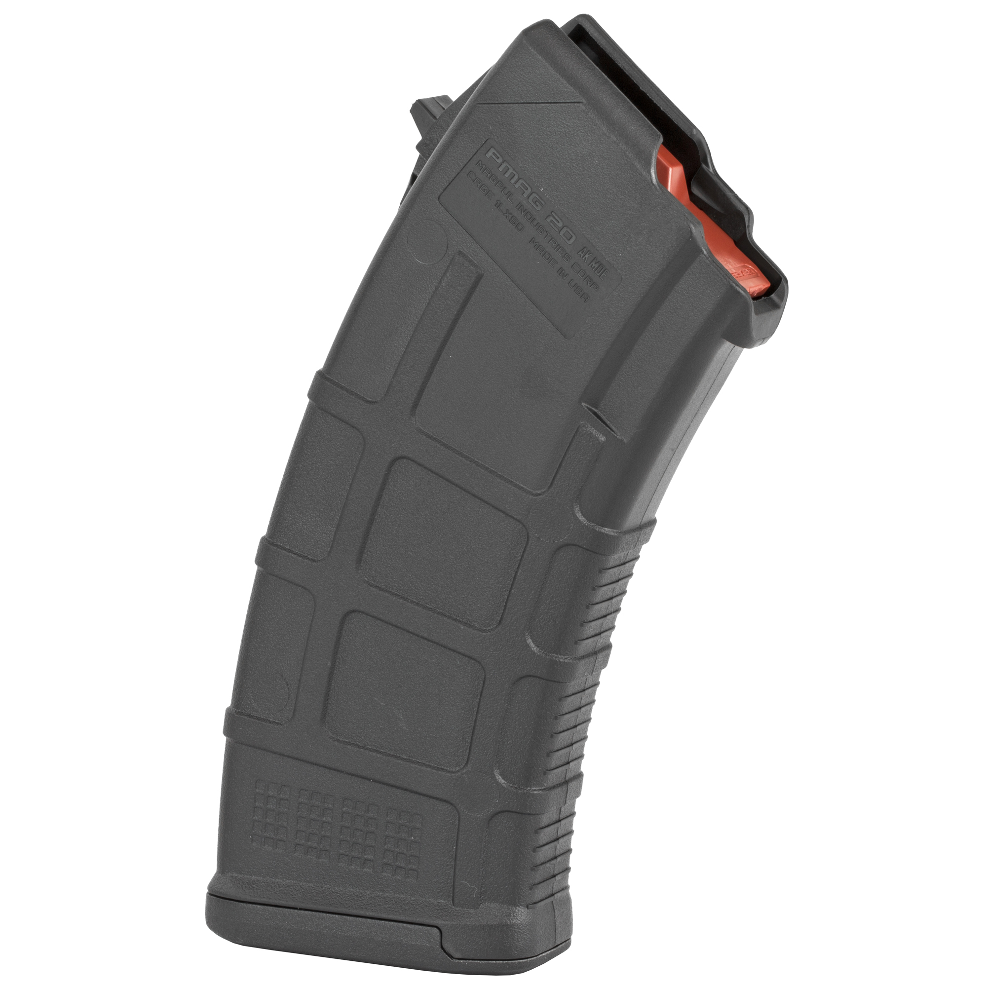 Magpul MAG658BLK PMAG MOE 20rd 7.62x39mm Fits AK-Platform/AKM Black Polymer