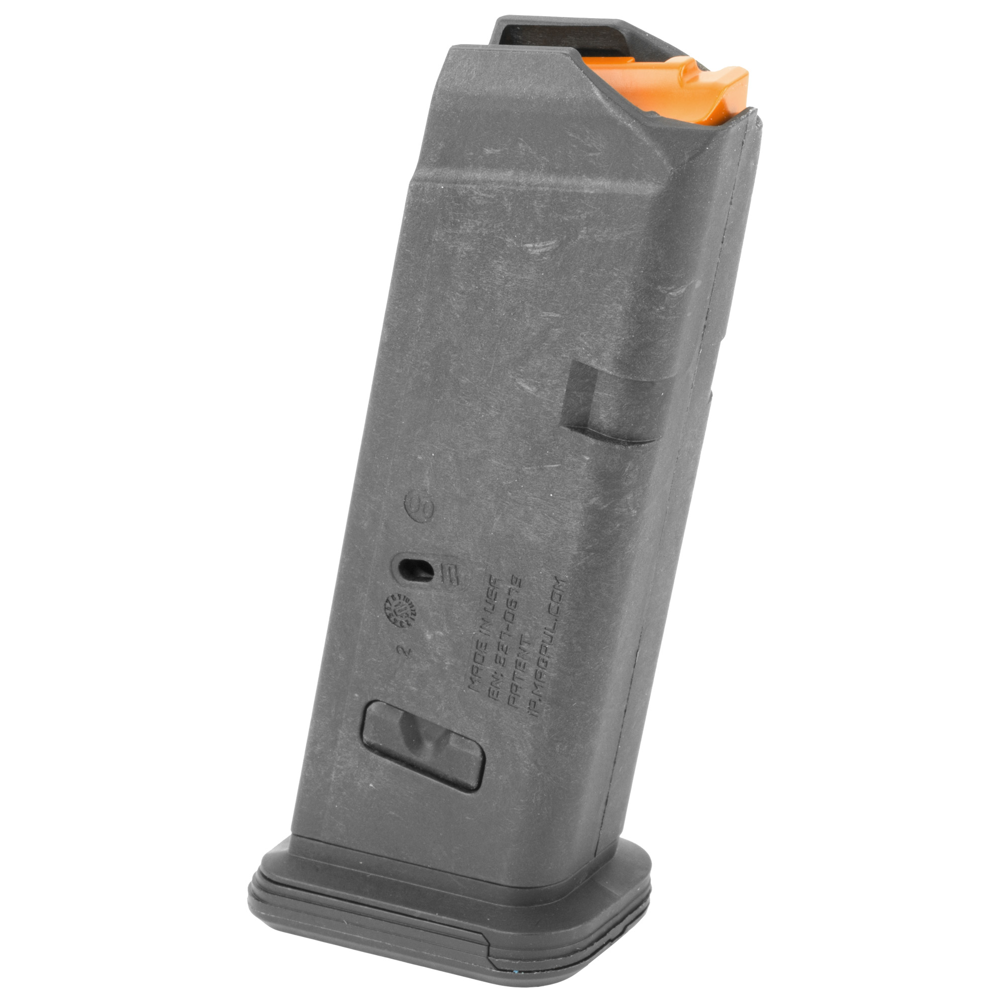 Magpul MAG907BLK PMAG GL9 10rd 9mm Luger Compatible w/Glock 19 Black Polymer