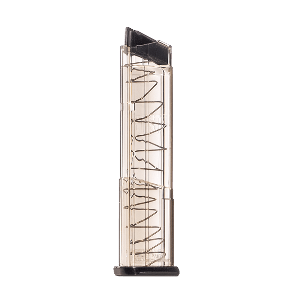 ETS 9mm Magazine Fits Smith & Wesson Shield 12 Round Clear Extended