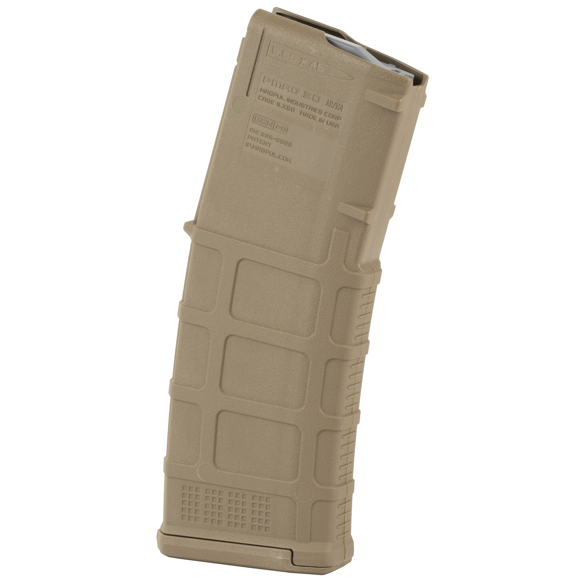 Magpul MAG557MCT PMAG GEN M3 30rd 223 Rem/5.56x45mm NATO Fits AR-15/M16/M4 Coyote Tan Polymer